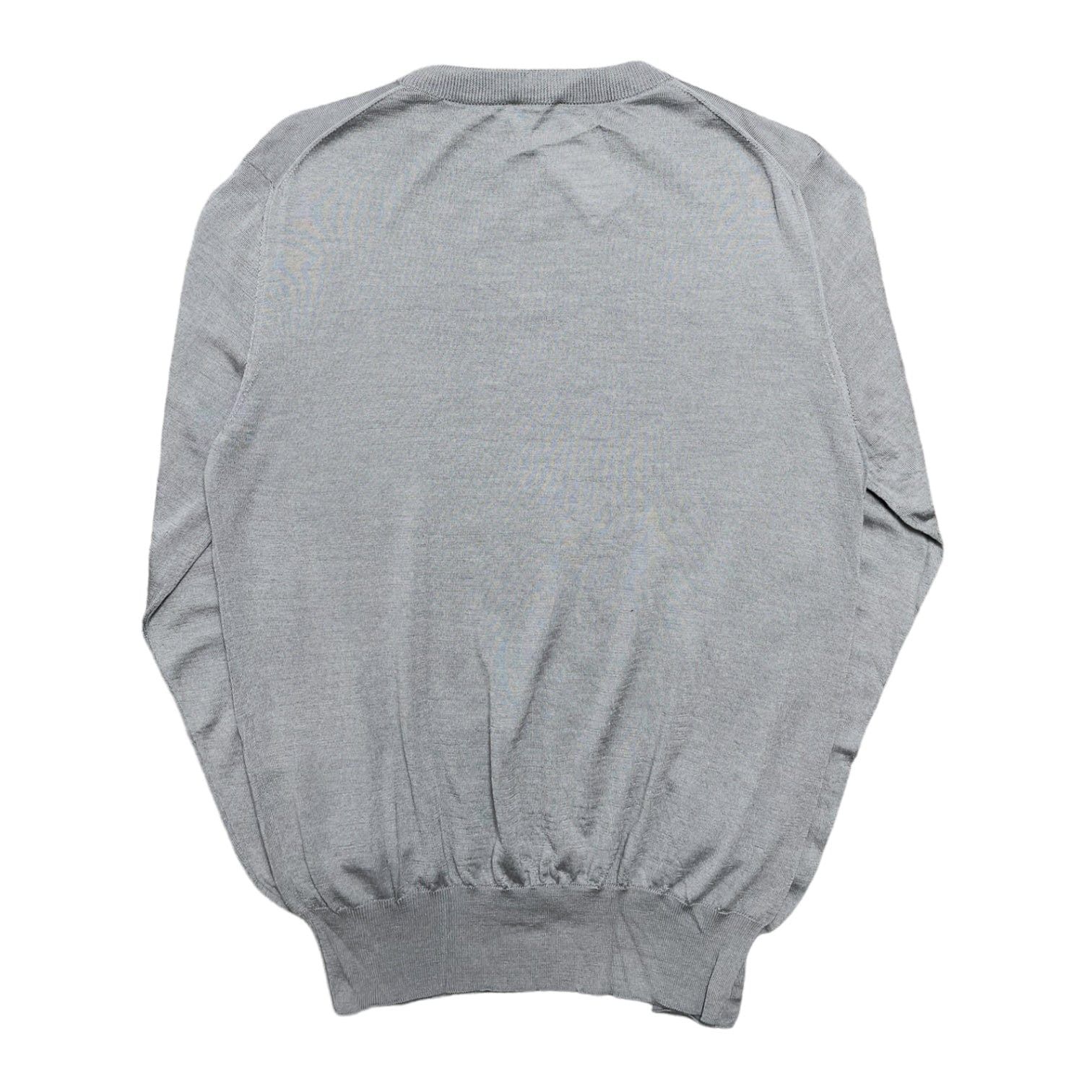 Dior Dior x Daniel Arsham Eroded Logo Knit Crewneck Sweater Grey Size US S / EU 44-46 / 1 - 2 Thumbnail