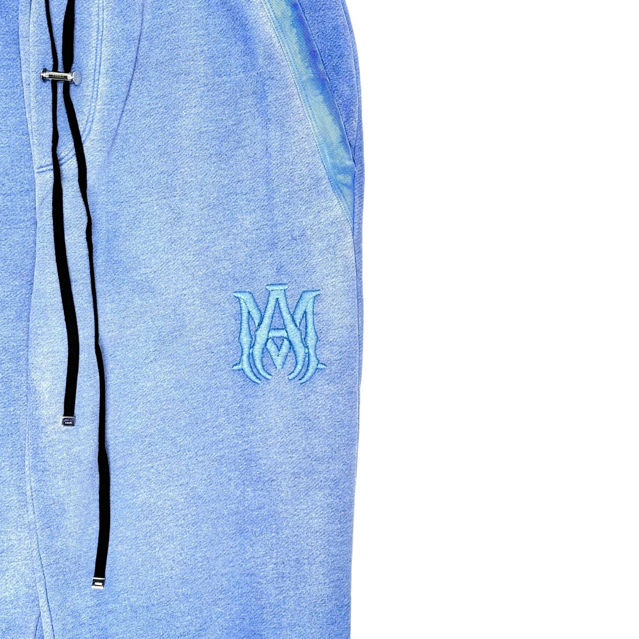 Amiri Amiri Tonal M.A. Logo Sweatpants Blue Size US 33 - 3 Thumbnail