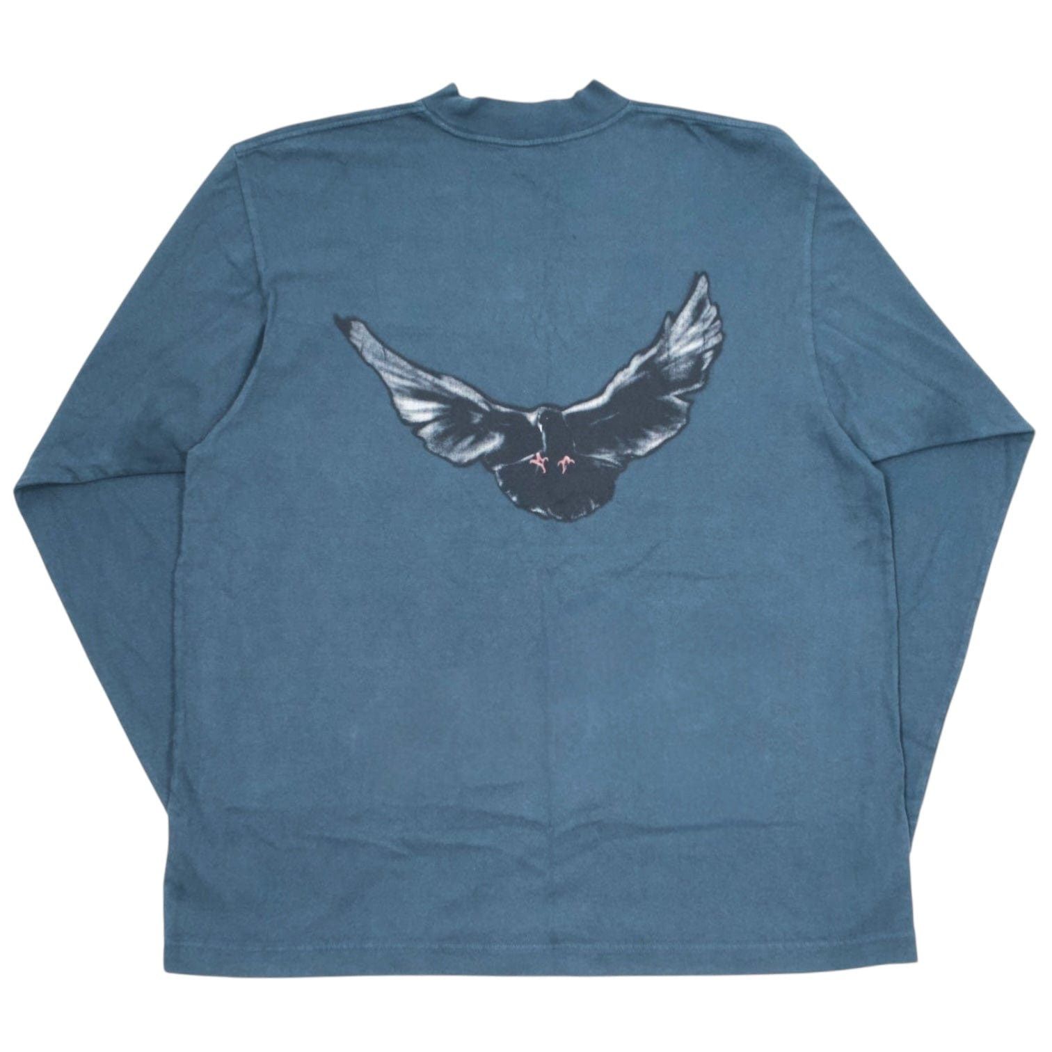 Yeezy Yeezy Gap Dove Long Sleeve Tee Shirt Dark Blue Size US M / EU 48-50 / 2 - 2 Thumbnail