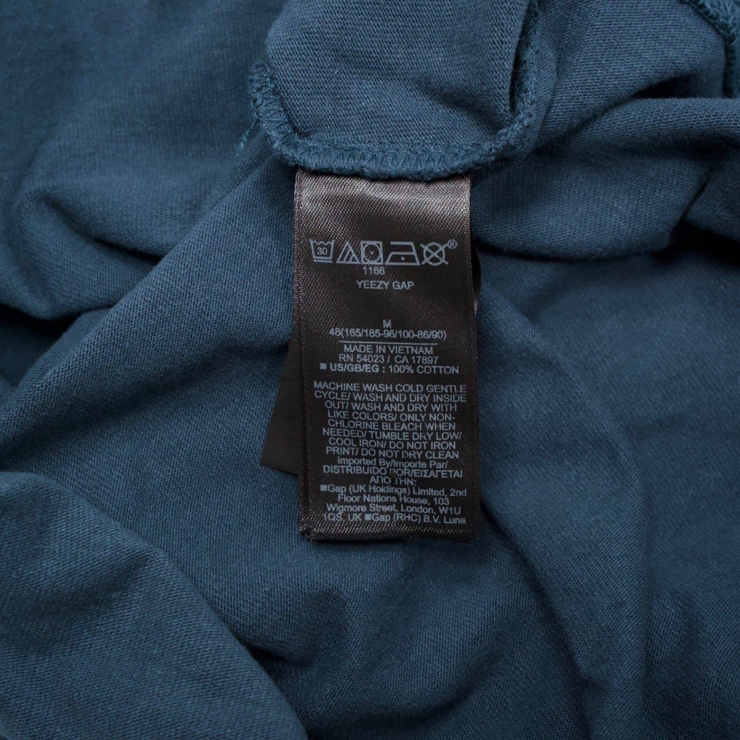 Yeezy Yeezy Gap Dove Long Sleeve Tee Shirt Dark Blue Size US M / EU 48-50 / 2 - 6 Thumbnail