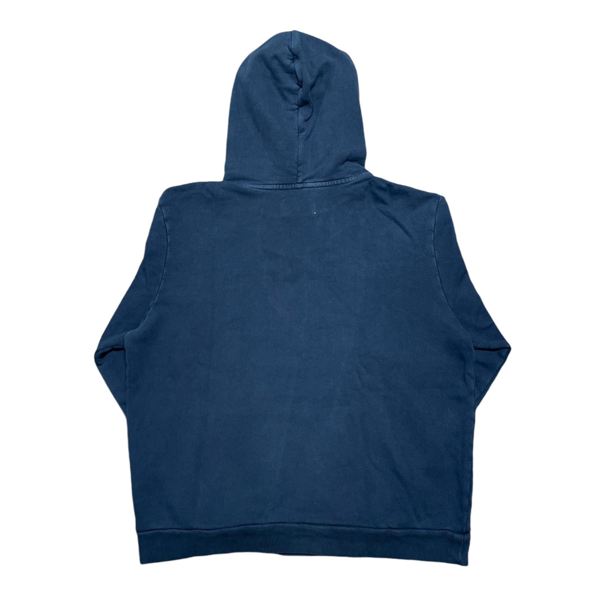 DENIM TEARS Floral Hooded Sweatshirt Navy Size US XL / EU 56 / 4 - 2 Thumbnail
