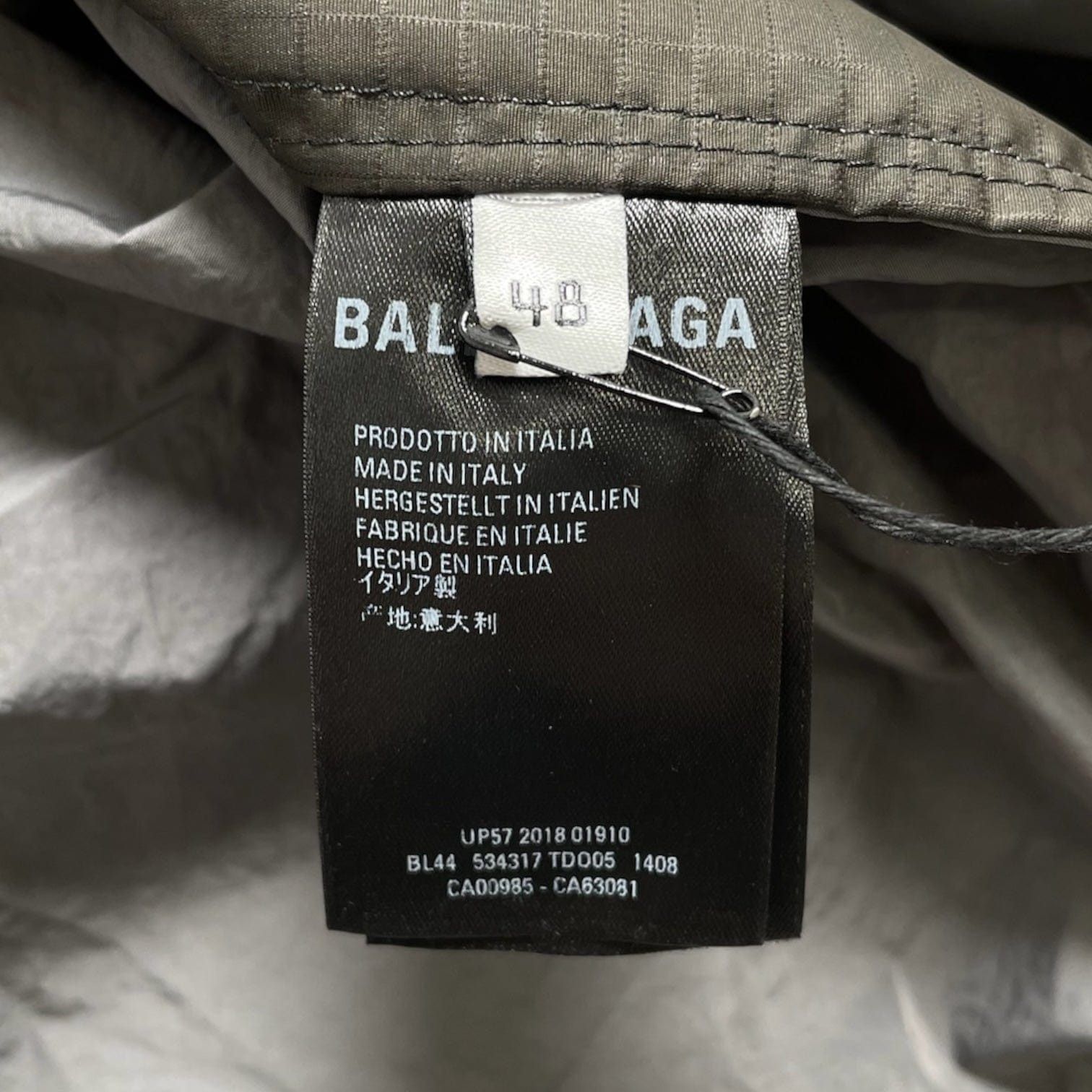 Balenciaga Logo Windbreaker Grey Size US L / EU 52-54 / 3 - 5 Thumbnail