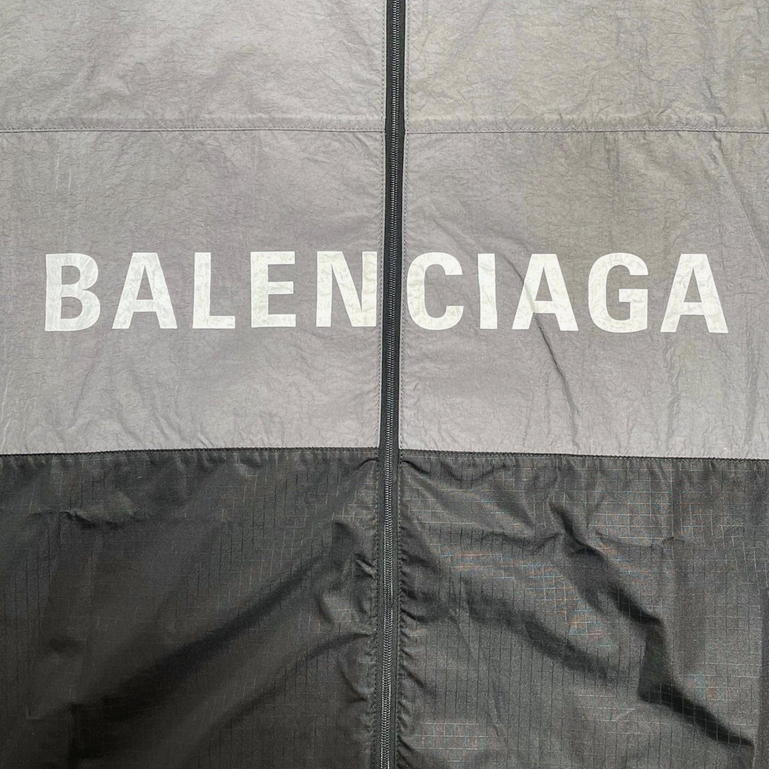 Balenciaga Logo Windbreaker Grey Size US L / EU 52-54 / 3 - 3 Thumbnail