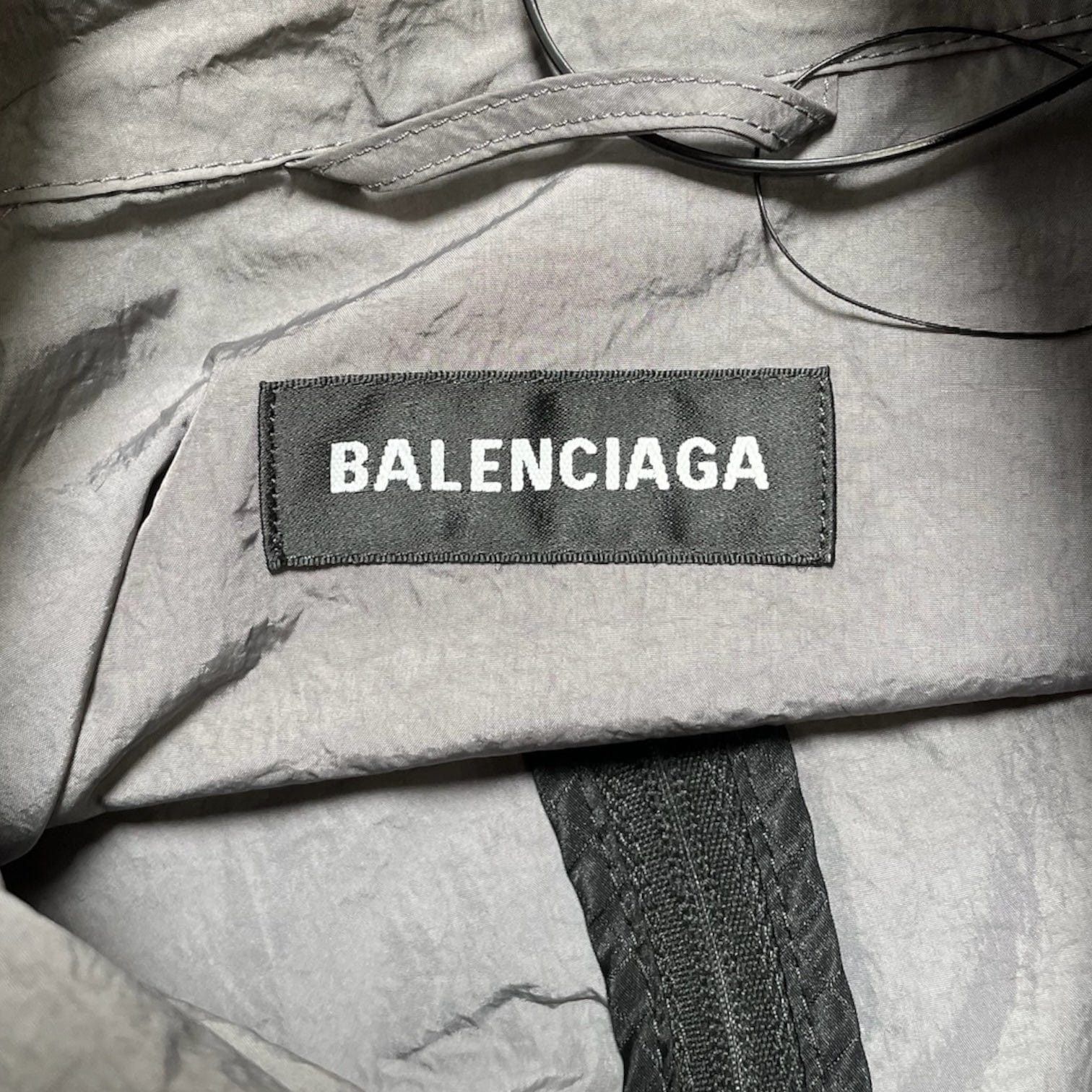 Balenciaga Logo Windbreaker Grey Size US L / EU 52-54 / 3 - 4 Thumbnail
