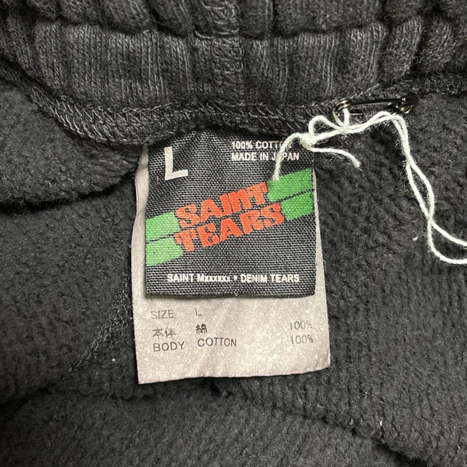 Saint Michael x Denim Tears Struggle Sweatpants Black Size US 36 / EU 52 - 4 Thumbnail