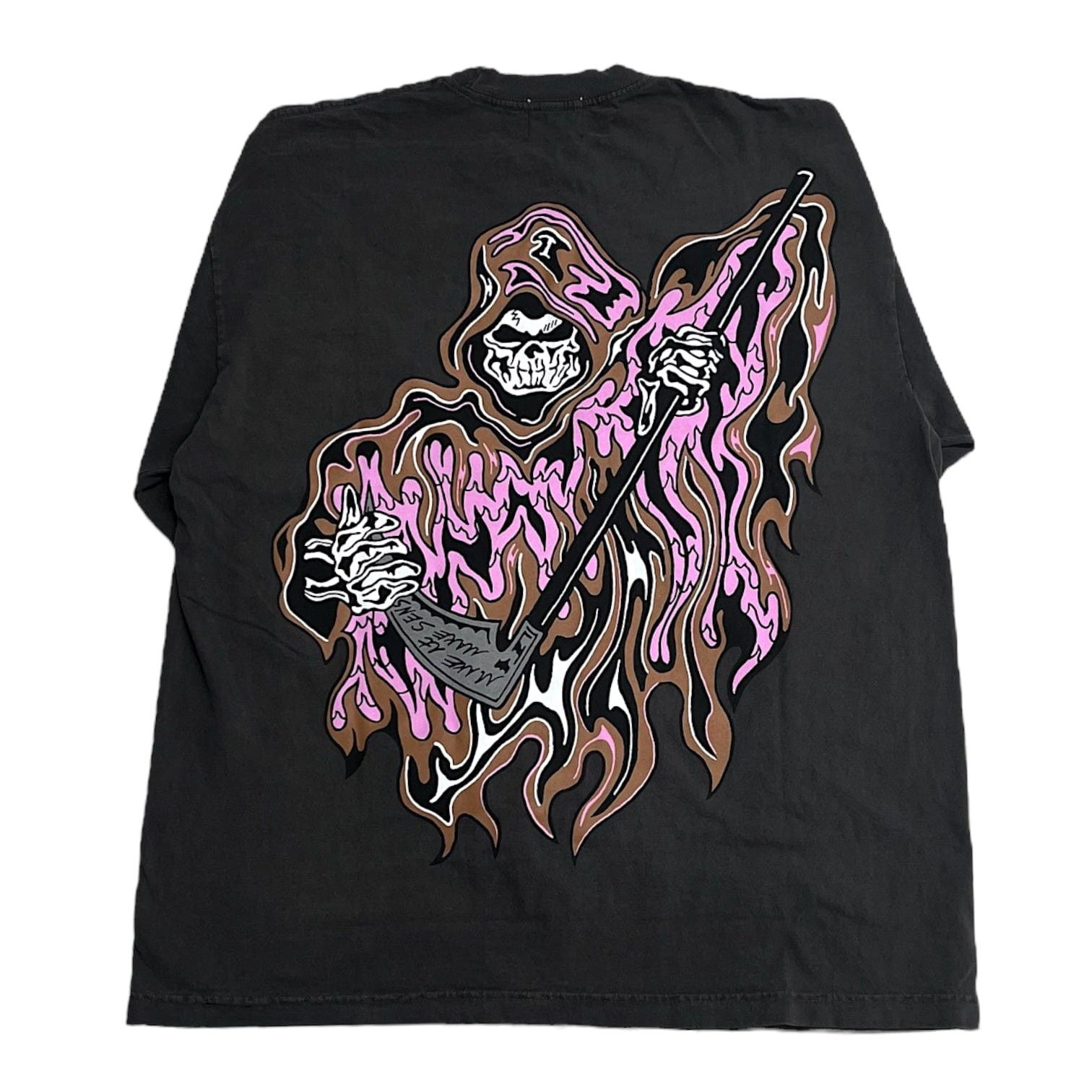 Warren Lotas Chainlink Reaper Long Sleeve Sleeve Tee Shirt Faded Black Size US XL / EU 56 / 4 - 2 Thumbnail