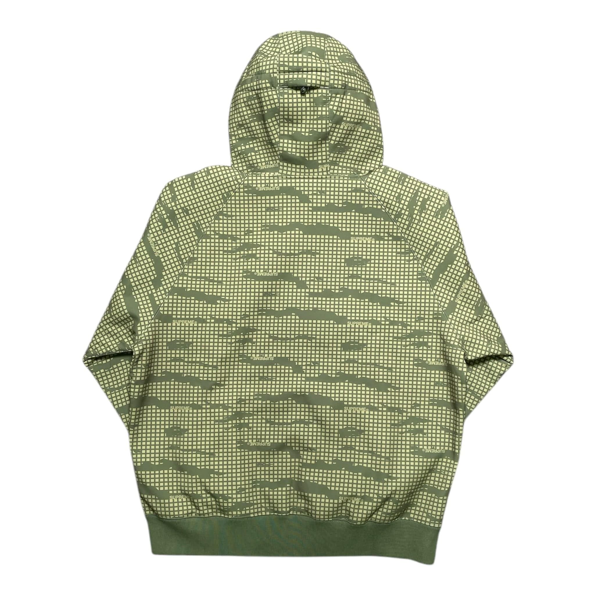 Supreme WINDSTOPPER Zip Up Hooded Sweatshirt (FW21) Olive Grid Camo Size US L / EU 52-54 / 3 - 2 Thumbnail