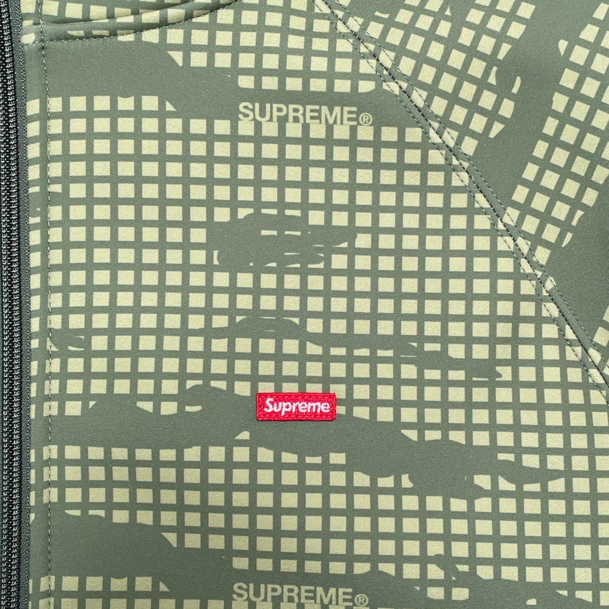 Supreme WINDSTOPPER Zip Up Hooded Sweatshirt (FW21) Olive Grid Camo Size US L / EU 52-54 / 3 - 3 Thumbnail