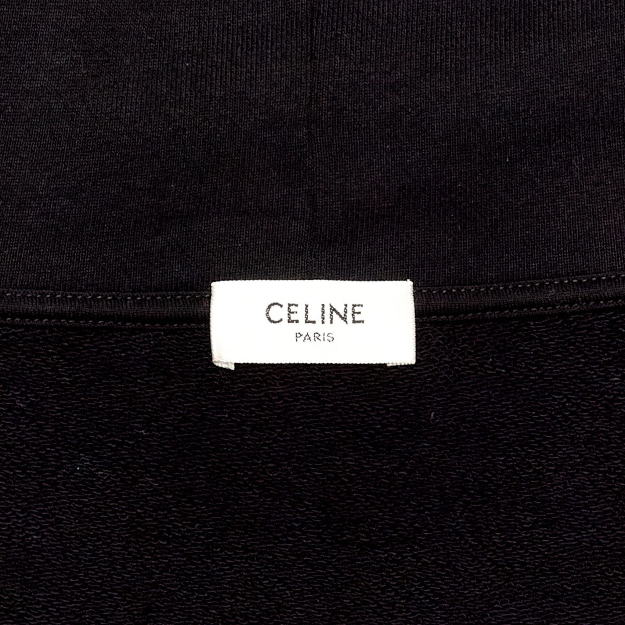 Celine Hooded Sweatshirt Cotton Fleece With Artist Print Black Size US M / EU 48-50 / 2 - 4 Thumbnail