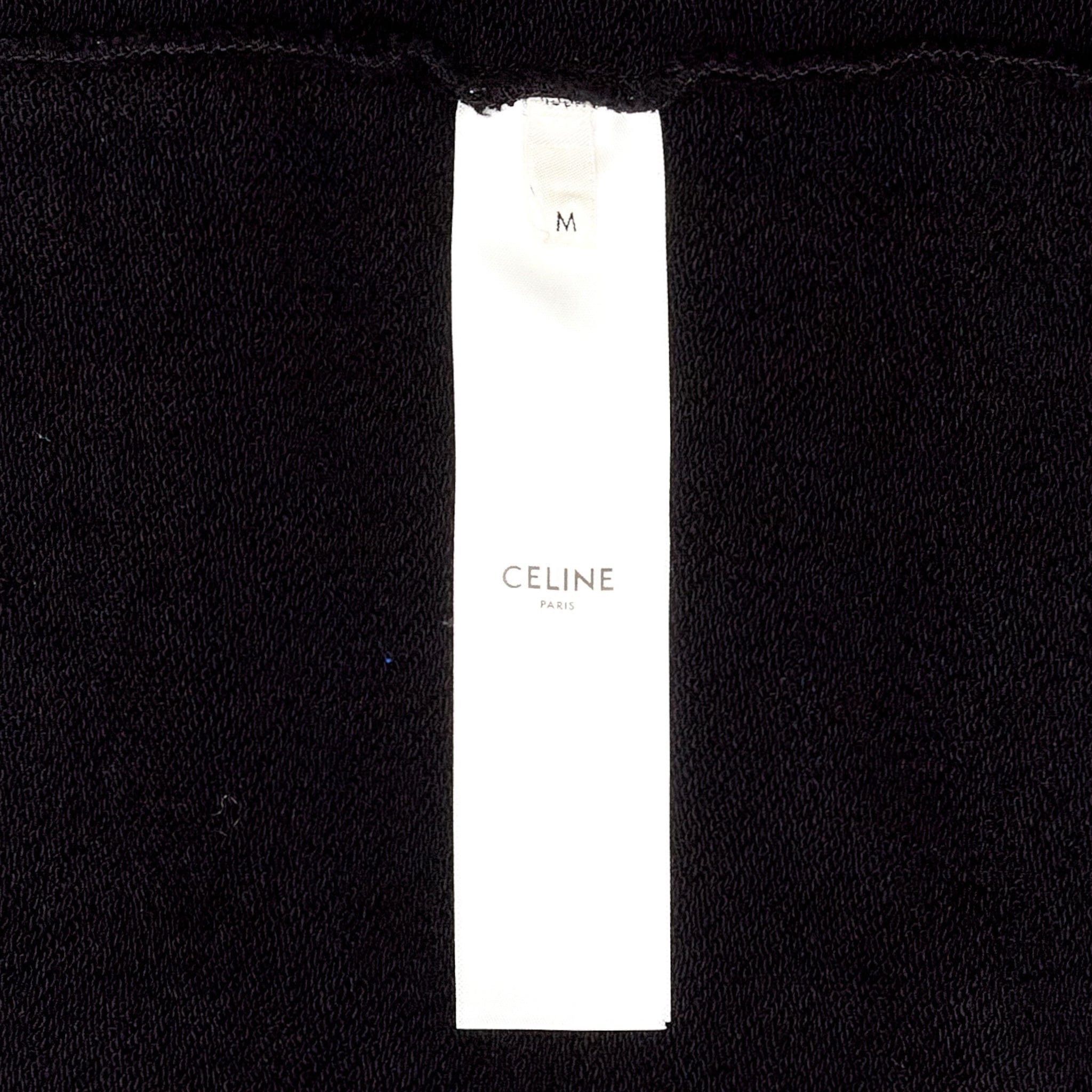 Celine Hooded Sweatshirt Cotton Fleece With Artist Print Black Size US M / EU 48-50 / 2 - 5 Thumbnail