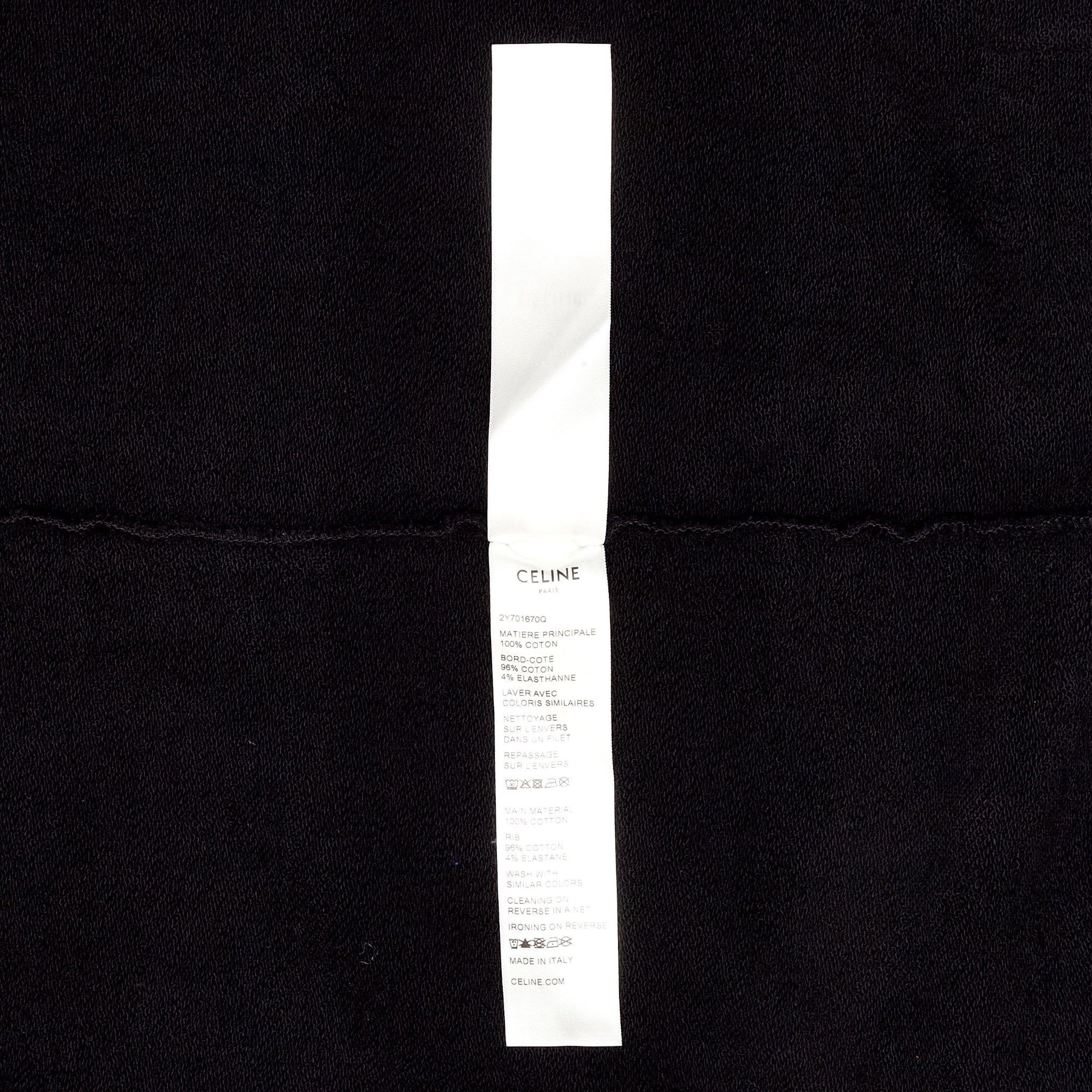 Celine Hooded Sweatshirt Cotton Fleece With Artist Print Black Size US M / EU 48-50 / 2 - 6 Thumbnail