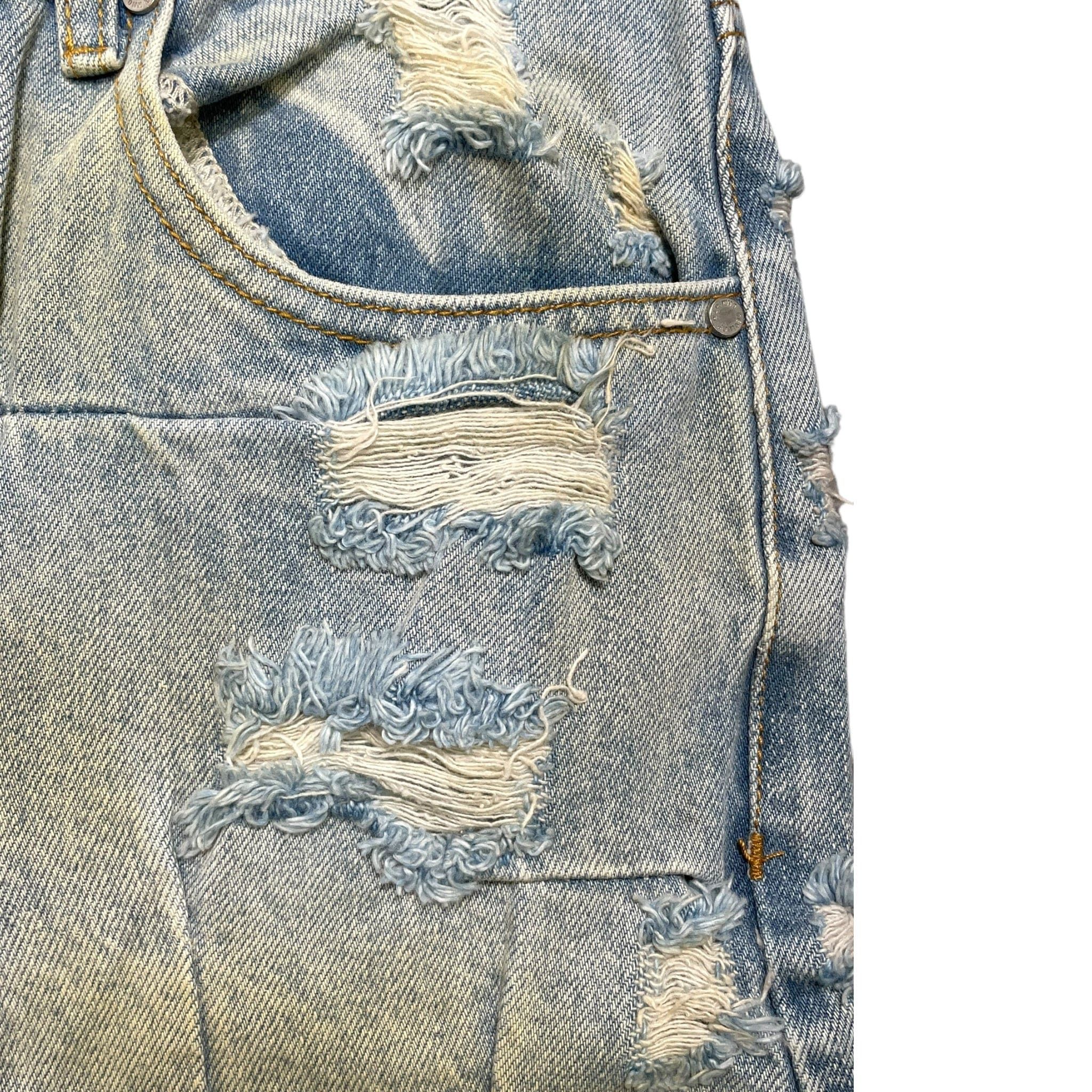 Who Decides War Gathered Jeans Indigo Size US 26 / EU 42 - 3 Thumbnail