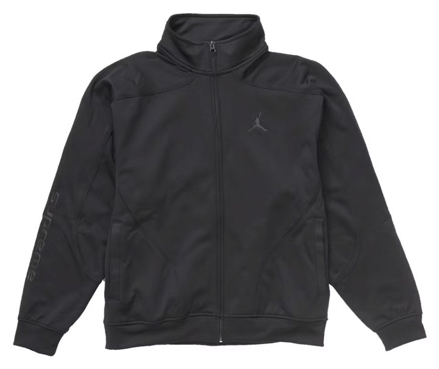 Supreme Jordan Tricot Track Jacket Black Size US M / EU 48-50 / 2 - 2 Thumbnail