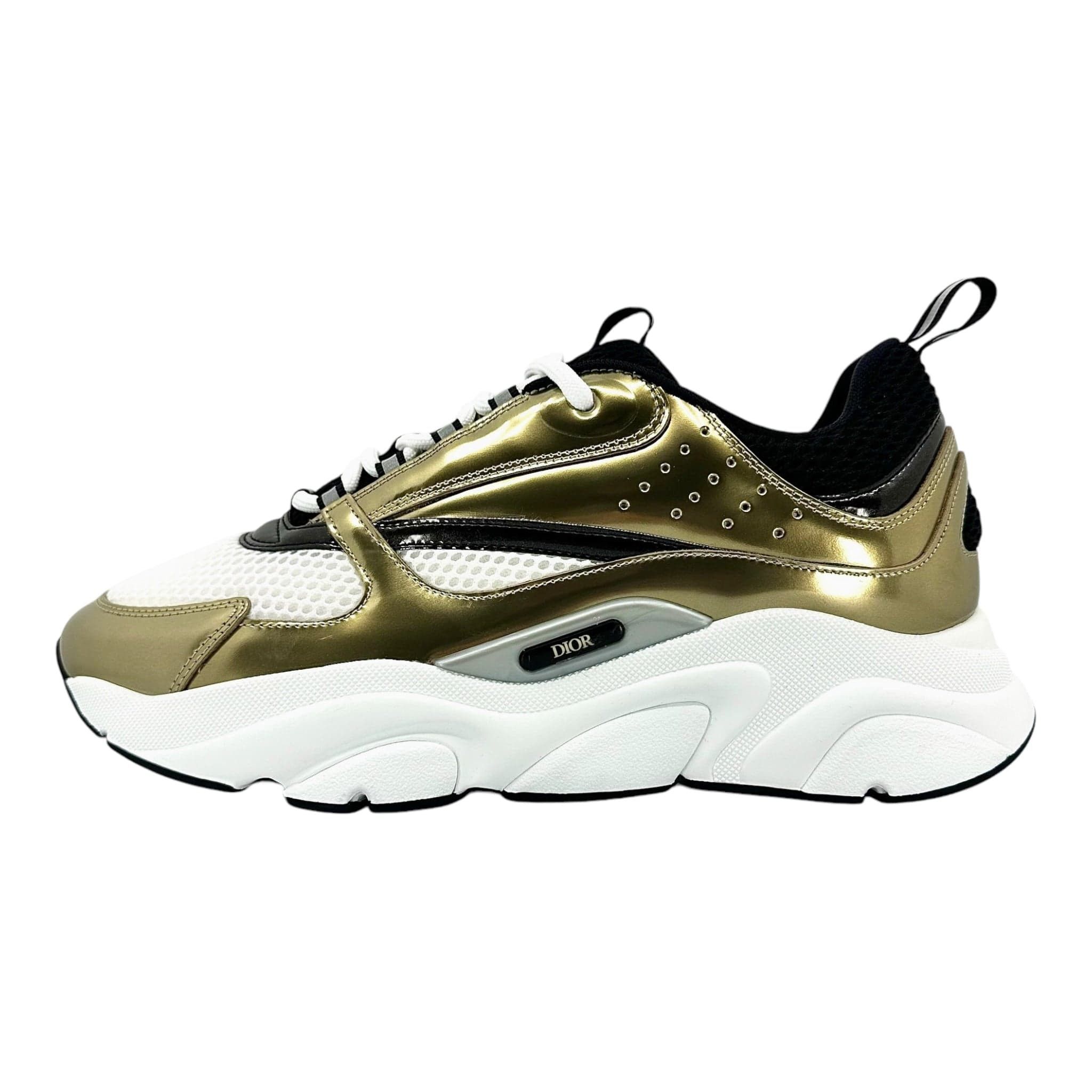 Dior Dior B22 Trainer Gold White Black Size US 10 / EU 43 - 2 Thumbnail