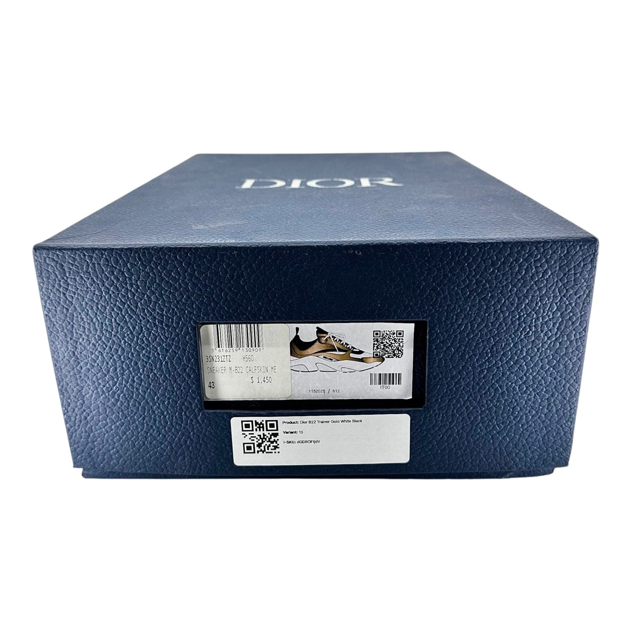 Dior Dior B22 Trainer Gold White Black Size US 10 / EU 43 - 8 Thumbnail