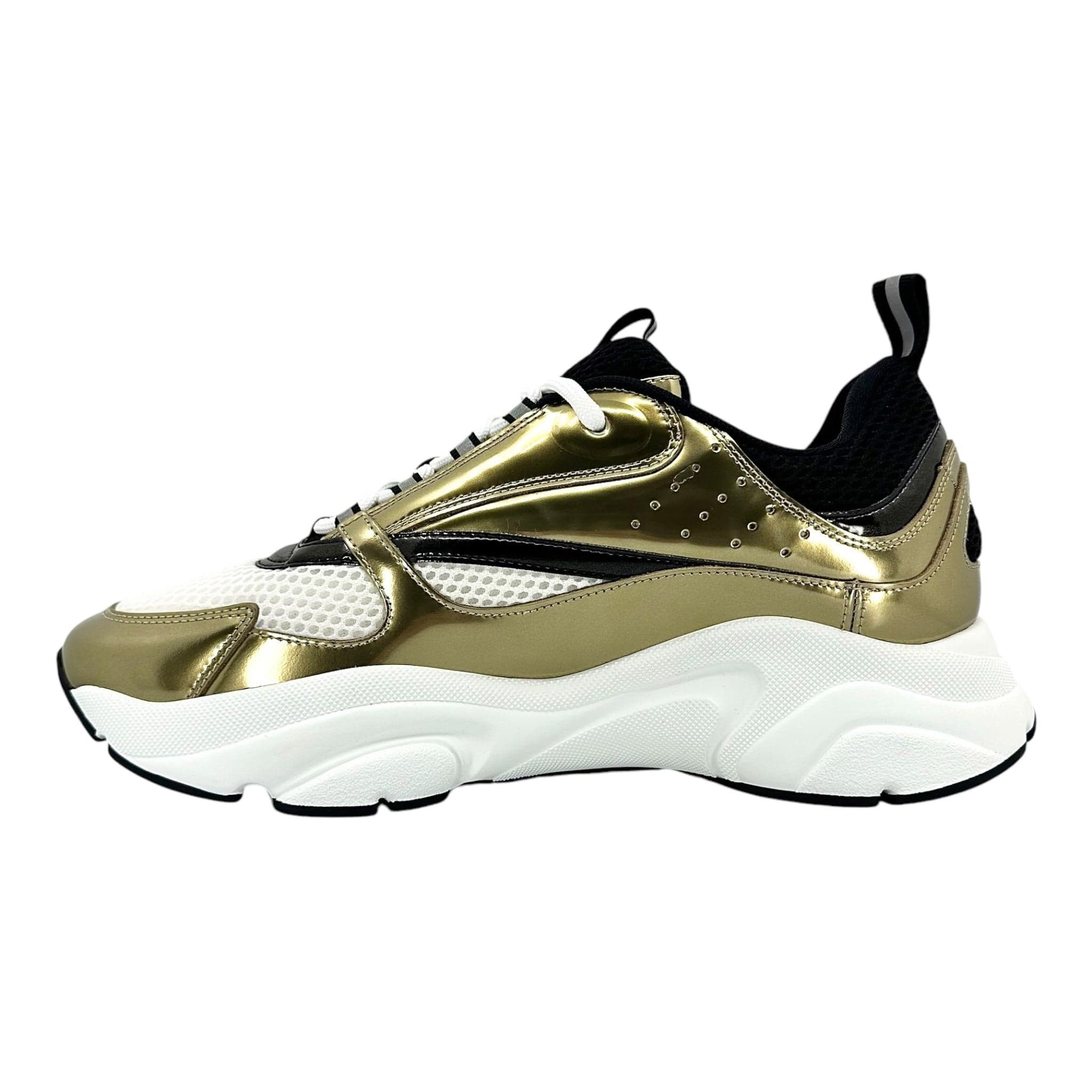 Dior Dior B22 Trainer Gold White Black Size US 10 / EU 43 - 3 Thumbnail
