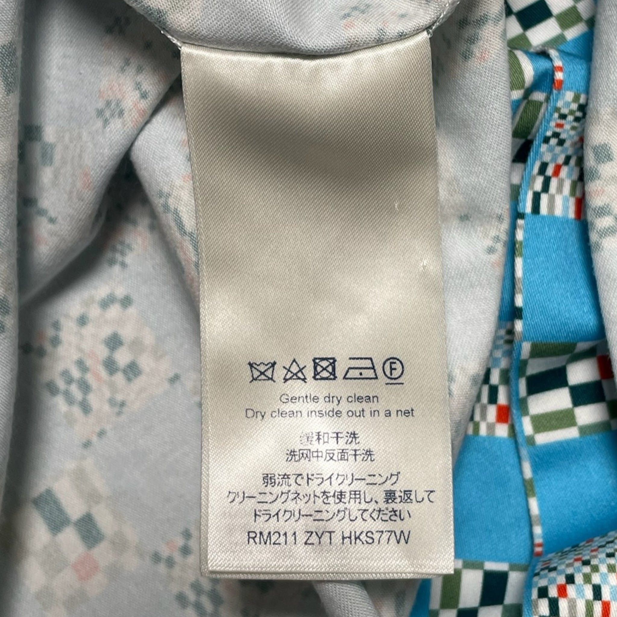 Louis Vuitton Pixel Button Up Shirt Blue Size US M / EU 48-50 / 2 - 5 Thumbnail