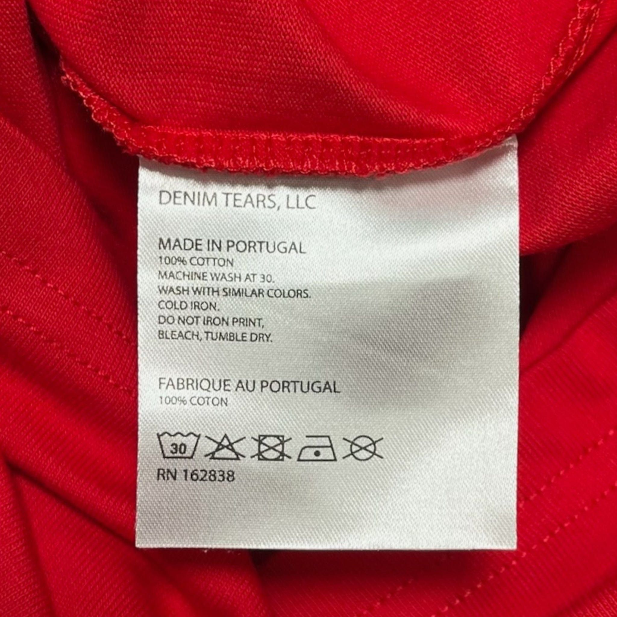 DENIM TEARS LeRage Short Sleeve Tee Shirt Red Size US L / EU 52-54 / 3 - 5 Thumbnail