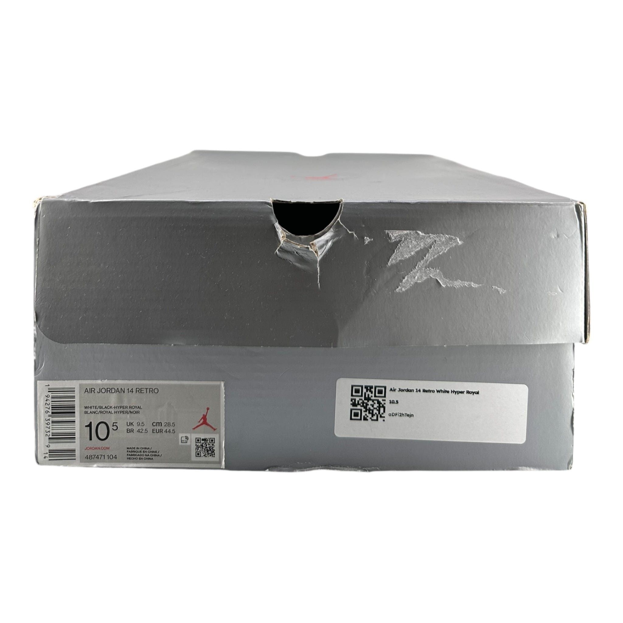Nike 14 Retro White Hyper Royal Size US 10.5 / EU 43-44 - 8 Thumbnail