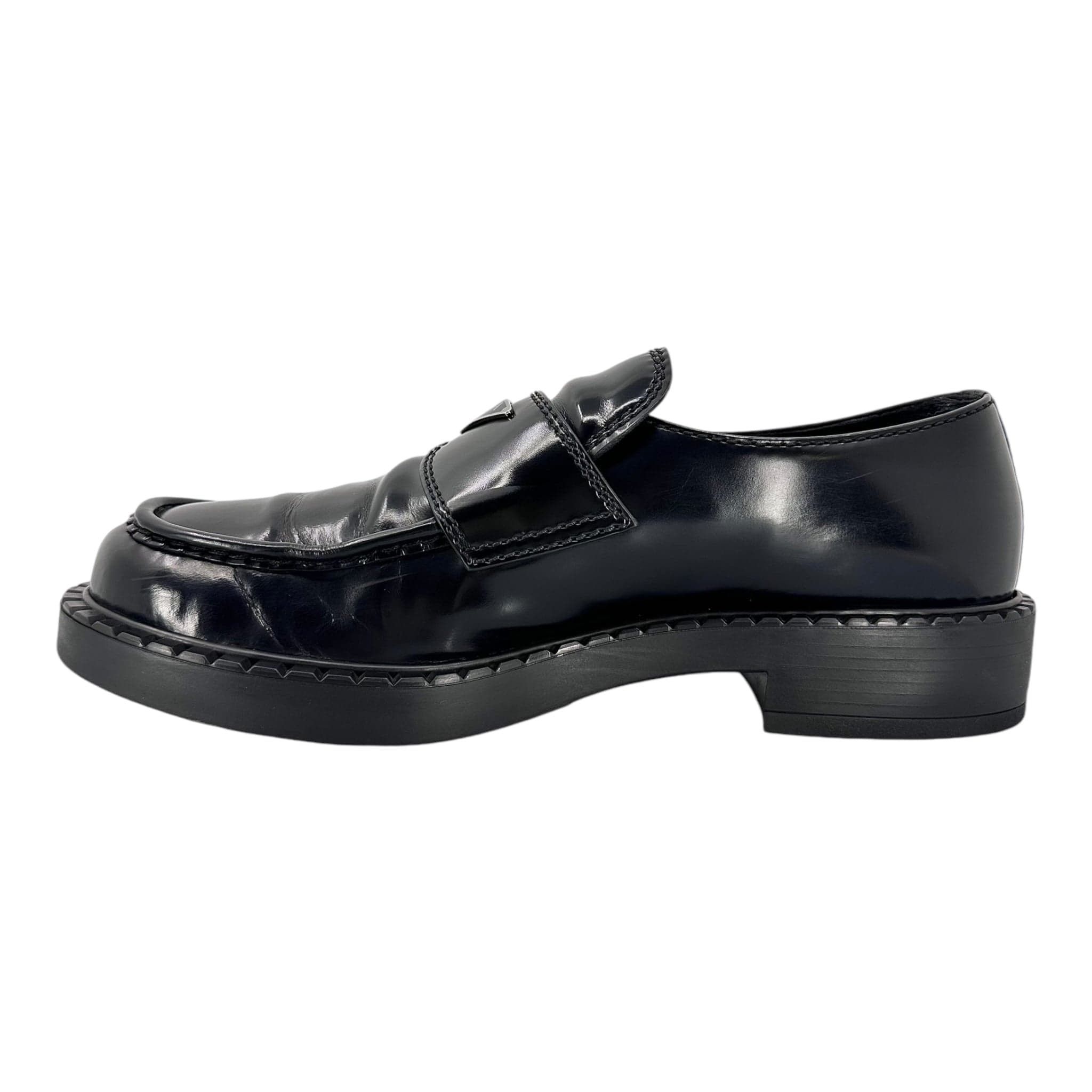 Prada Triangle Logo Leather Loafer Size US 10 / EU 43 - 3 Thumbnail