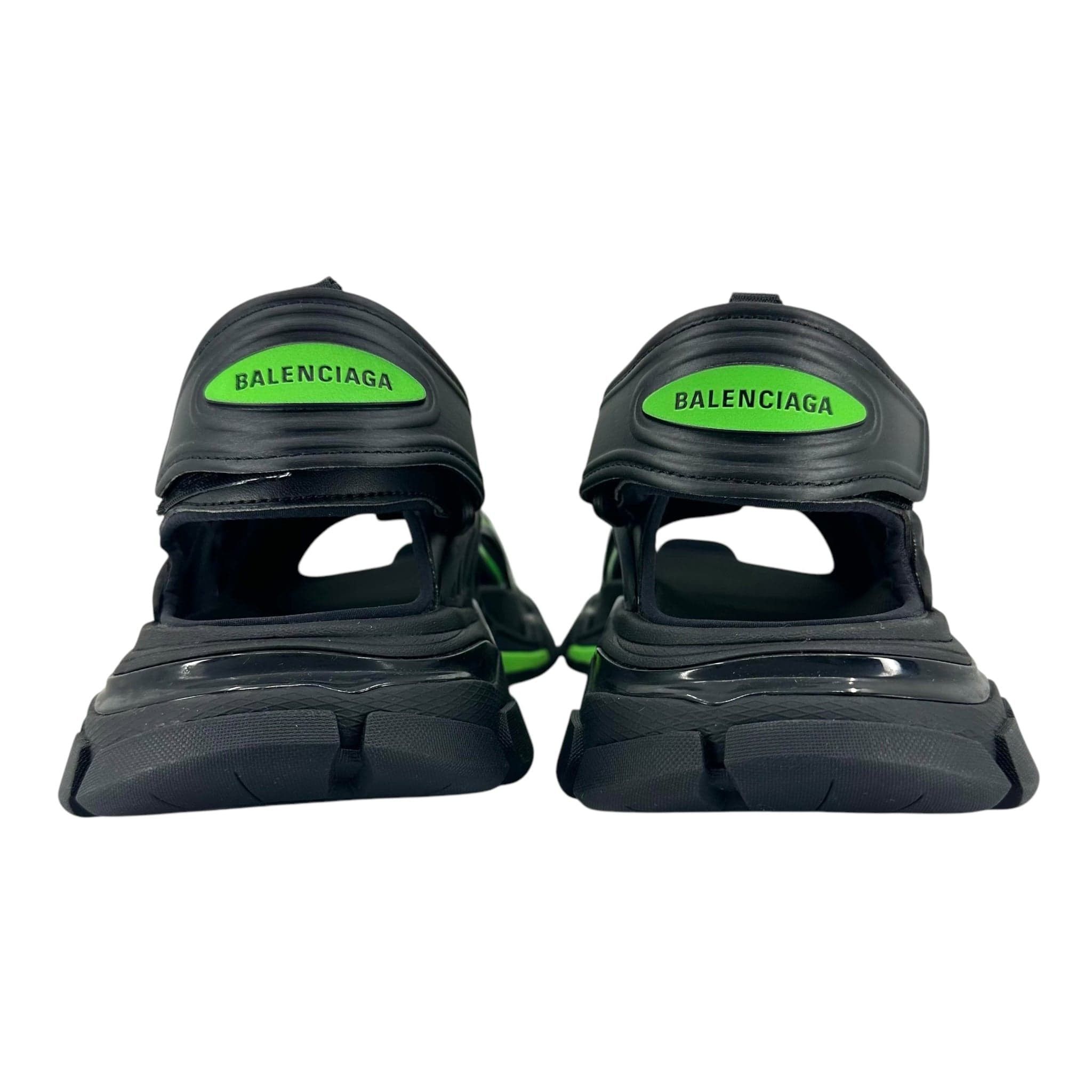 Balenciaga Track Sandal Black/Fluo Green Size US 7 / EU 40 - 6 Thumbnail
