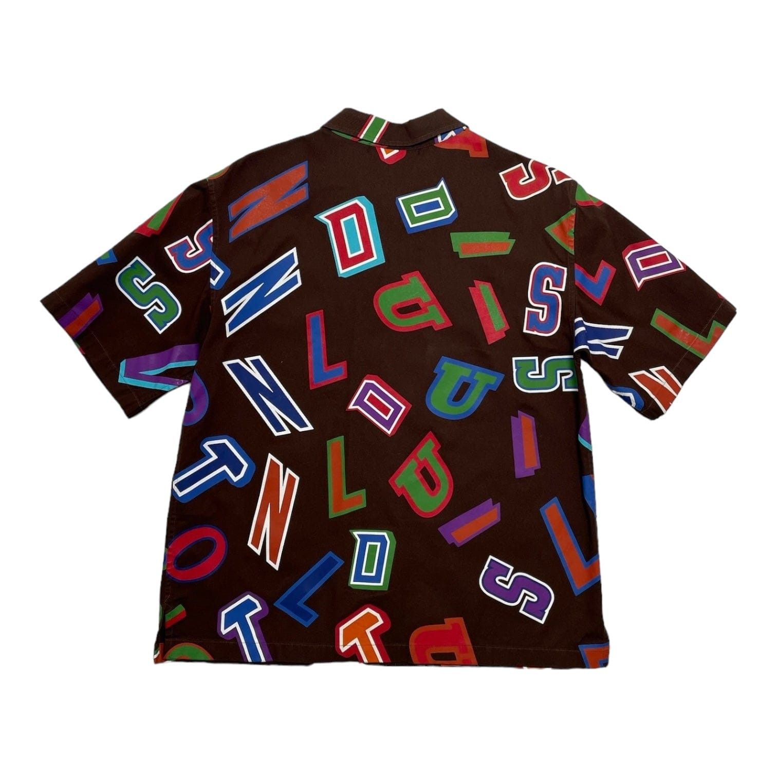 Louis Vuitton x NBA Basketball Letters Button Up Shirt Brown Size US XL / EU 56 / 4 - 2 Thumbnail