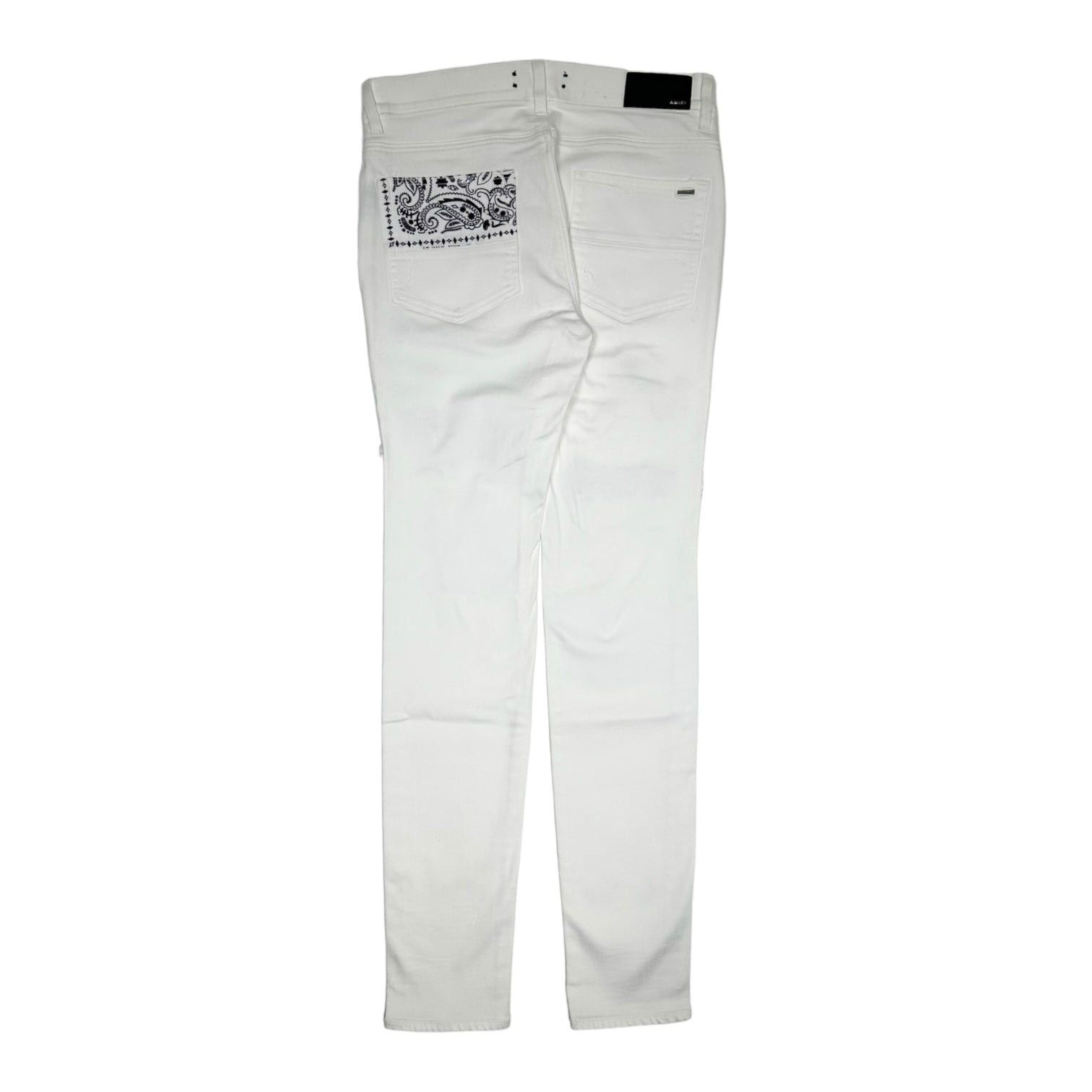 Amiri Amiri Vintage Bandana Art Patch Jeans White Size US 34 / EU 50 - 2 Thumbnail