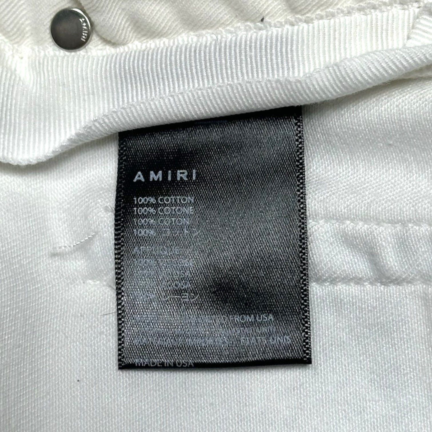 Amiri Amiri Vintage Bandana Art Patch Jeans White Size US 34 / EU 50 - 6 Thumbnail