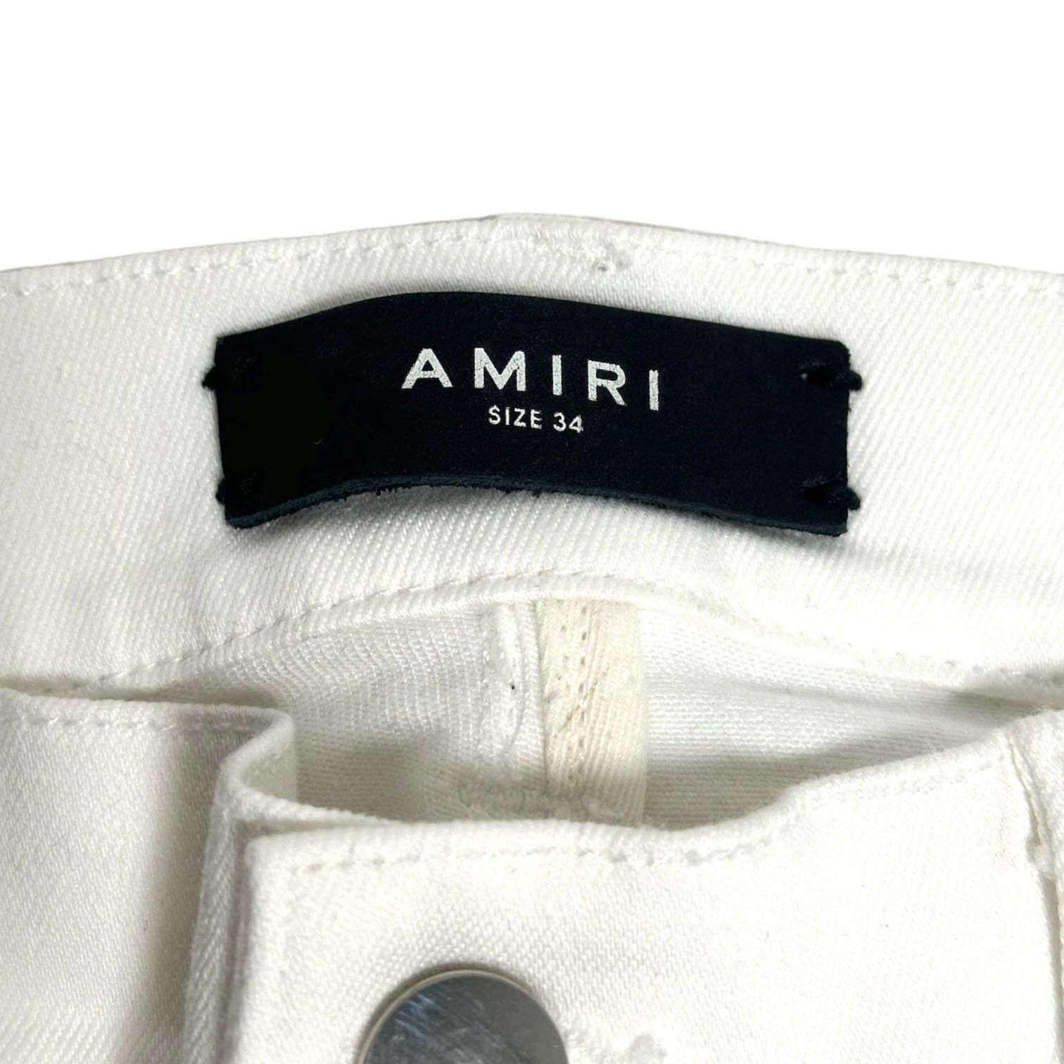Amiri Amiri Vintage Bandana Art Patch Jeans White Size US 34 / EU 50 - 5 Thumbnail