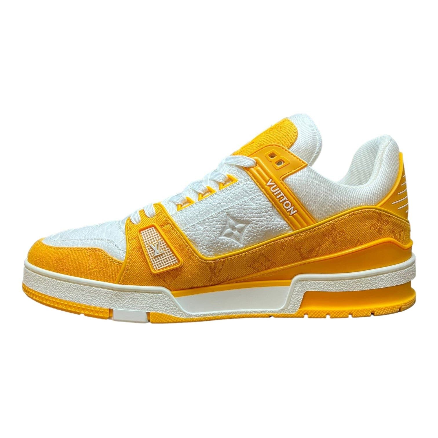 Louis Vuitton LV Trainer Monogram Denim Yellow Size US 9 / EU 42 - 3 Thumbnail