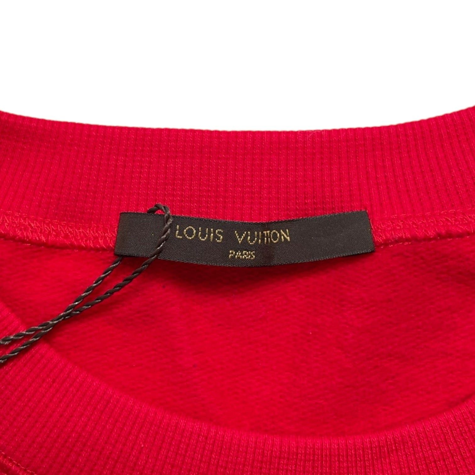 Supreme Louis Vuitton x Arc Logo Crewneck Sweatshirt Red Size US XXL / EU 58 / 5 - 4 Thumbnail