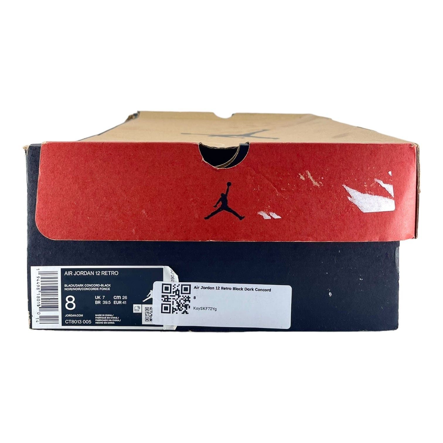 Nike 12 Retro Black Dark Concord Size US 8 / EU 41 - 8 Thumbnail