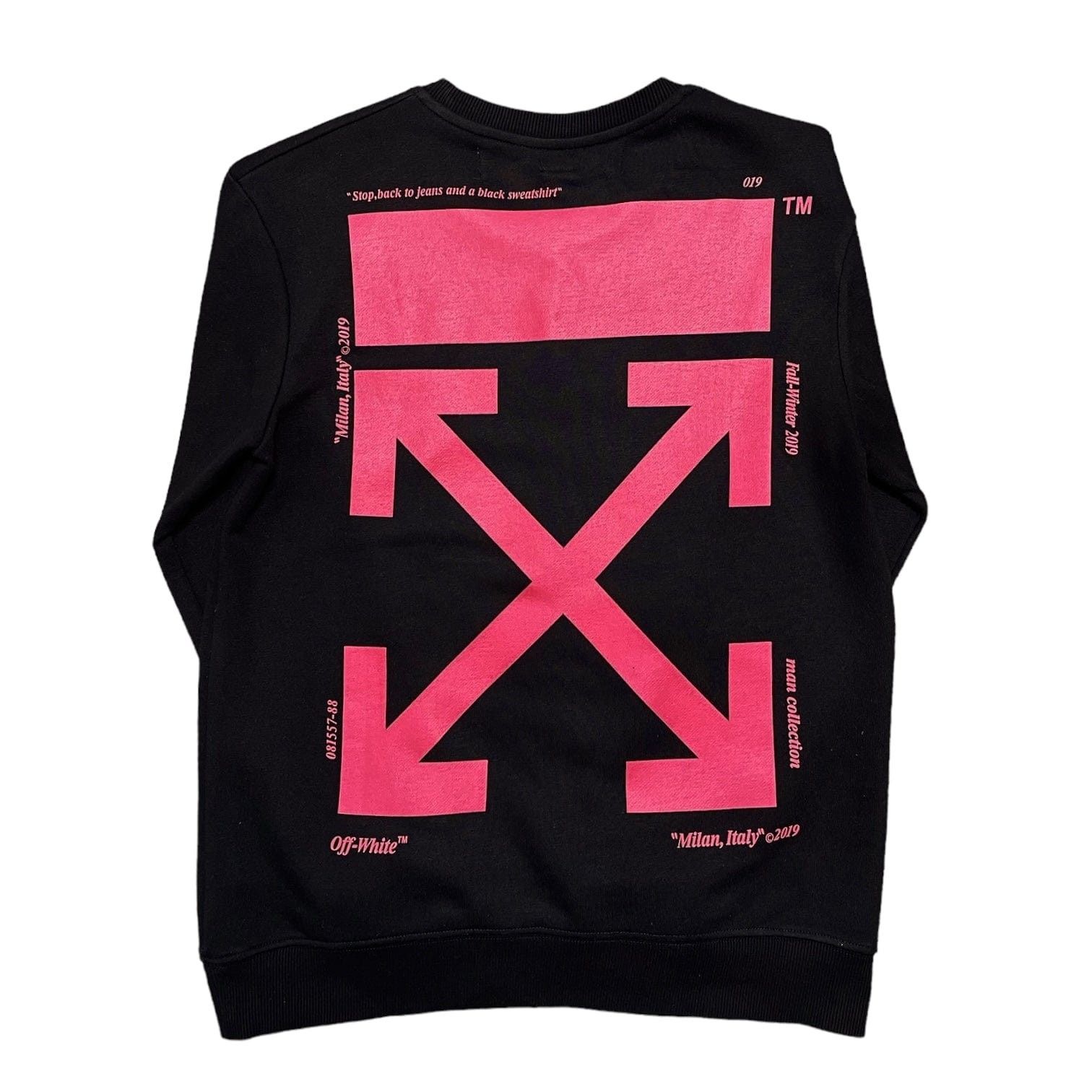 Off-White Cow Man Simpson Crewneck Sweatshirt Black Size US S / EU 44-46 / 1 - 2 Thumbnail