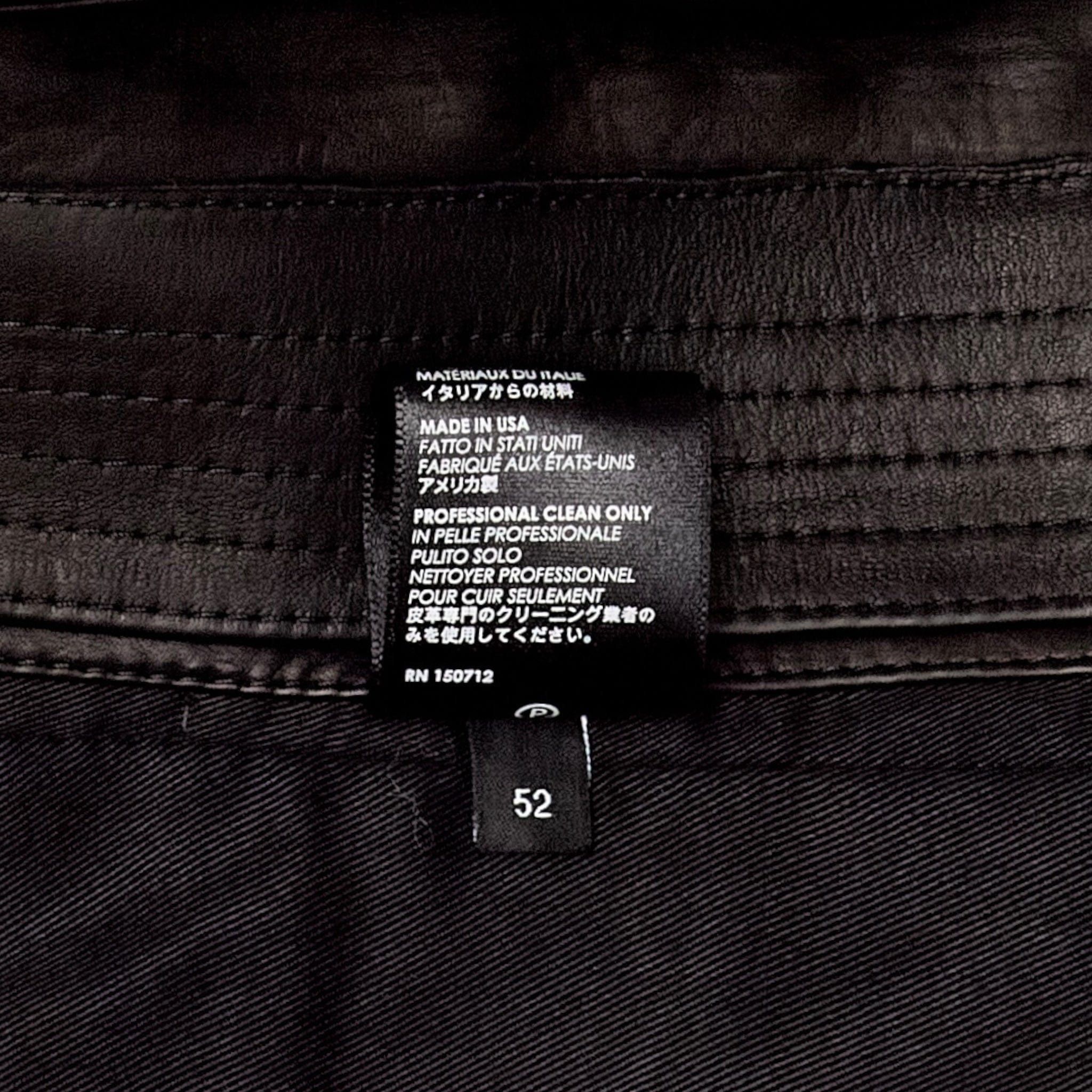 Amiri Amiri Leather Biker Jacket Black Size US XXL / EU 58 / 5 - 6 Thumbnail