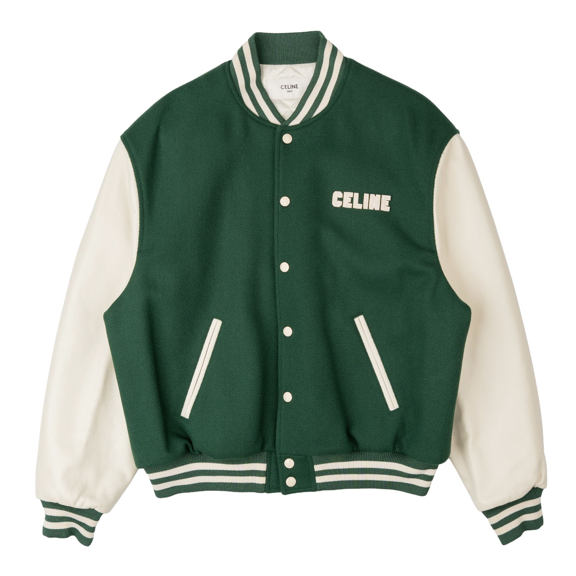 Celine Teddy Jacket Forest Green Size US XL / EU 56 / 4 - 2 Thumbnail