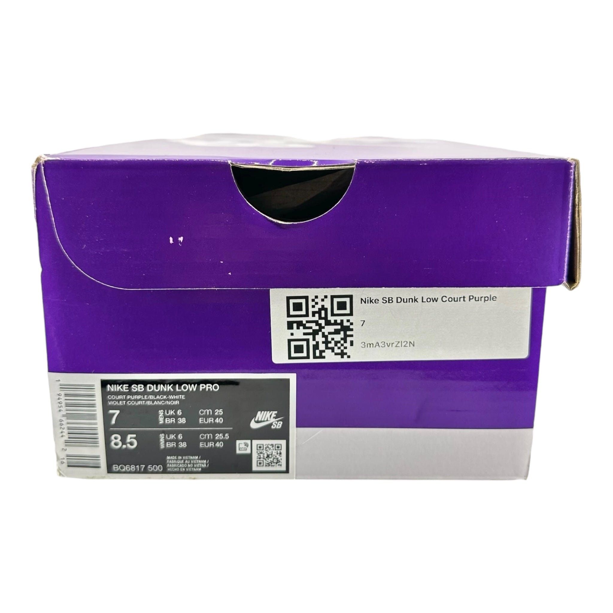 Nike SB Dunk Low Court Purple Size US 7 / EU 40 - 8 Thumbnail