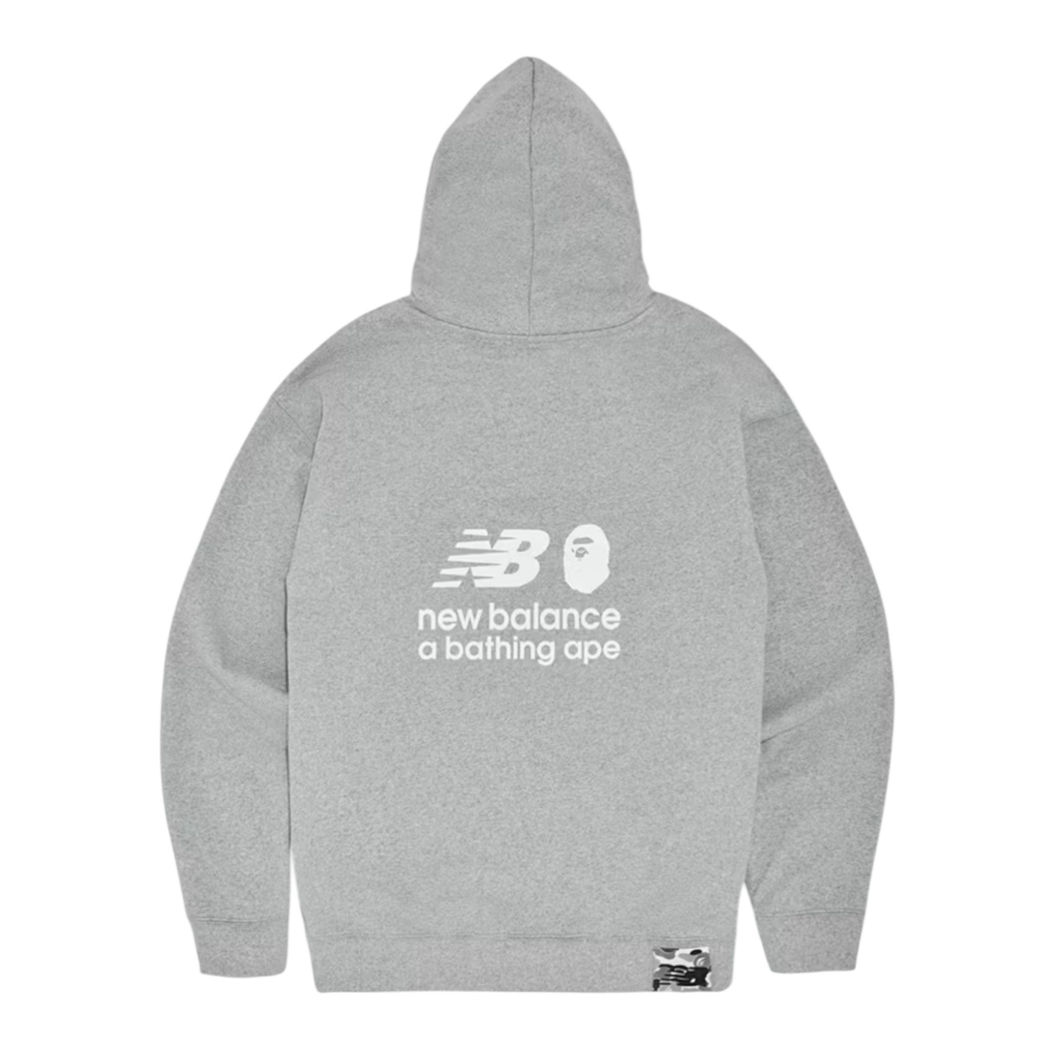 Bape x New Balance Ape Head Hooded Sweatshirt Grey Size US L / EU 52-54 / 3 - 2 Thumbnail