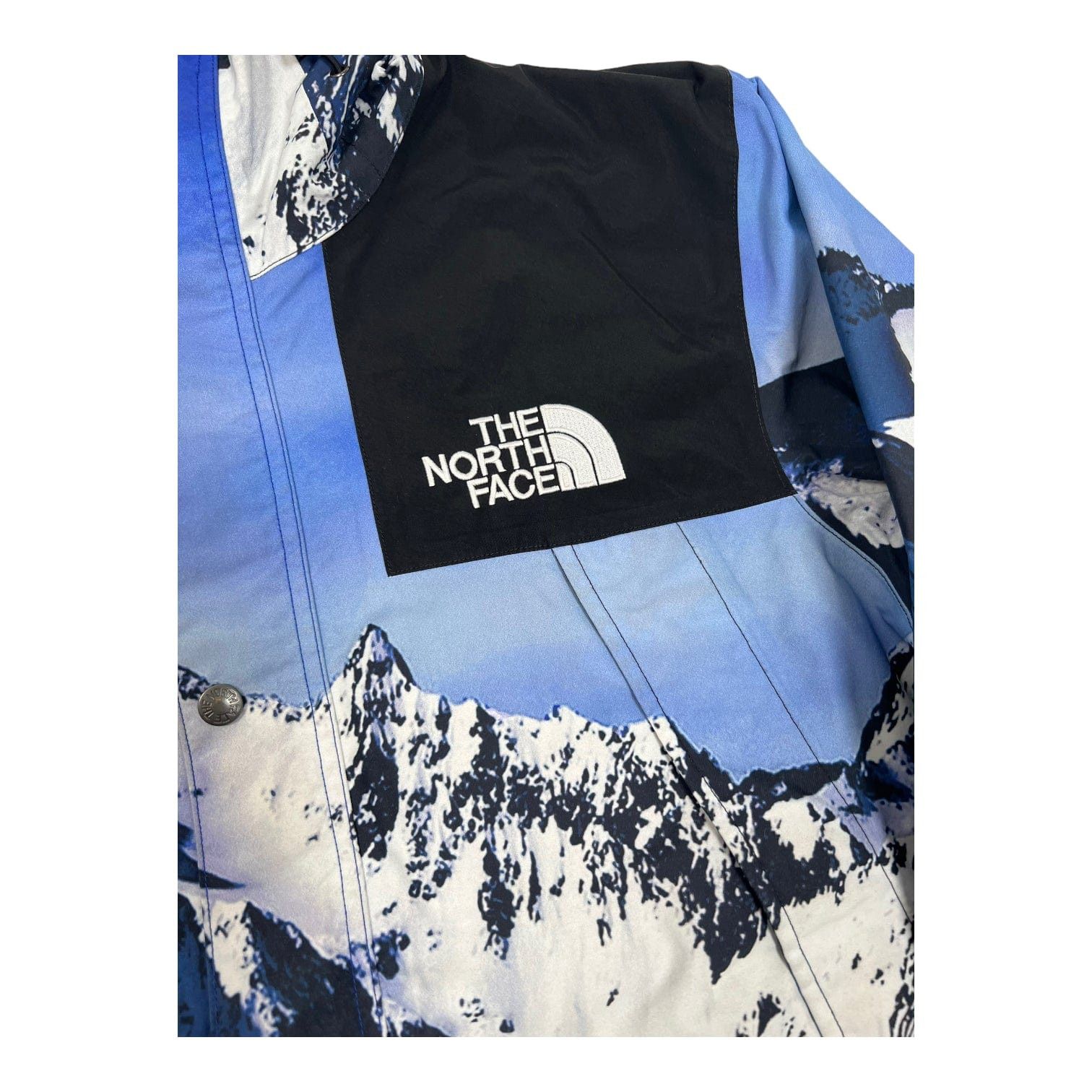 Supreme The North Face Mountain Parka Blue White Size US M / EU 48-50 / 2 - 3 Thumbnail