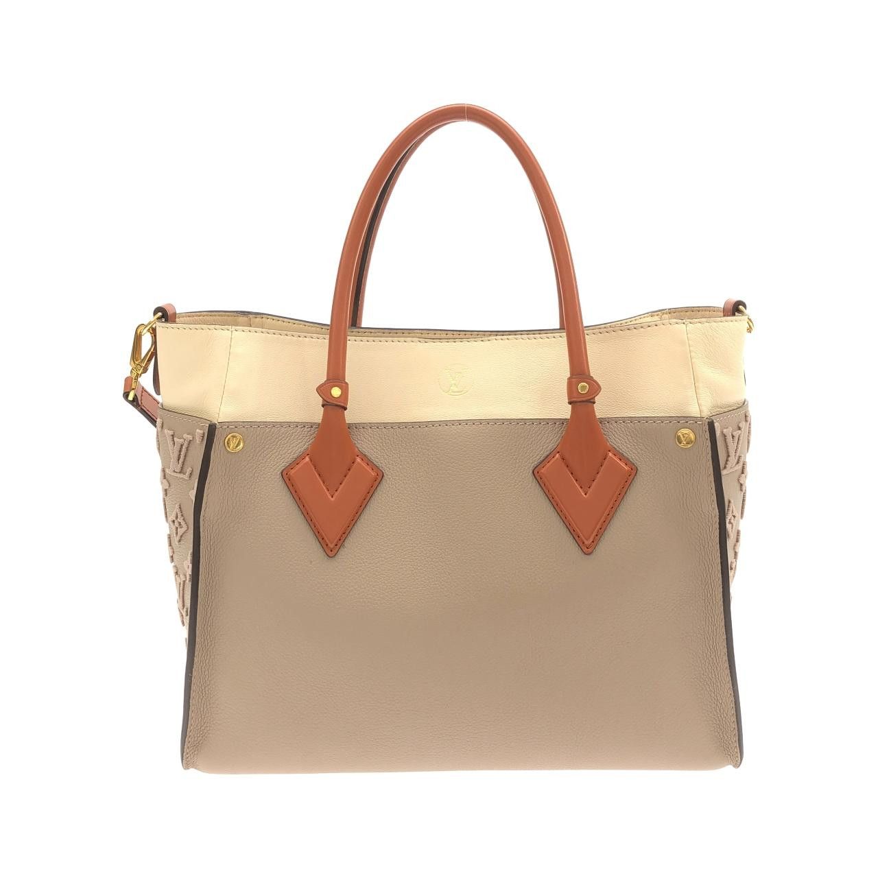 Louis Vuitton Louis Vuitton Louis Vuitton On My Side Calf Leather Bag Leather Tote Bag M53825 DUTY FREE for USA Size ONE SIZE - 2 Thumbnail
