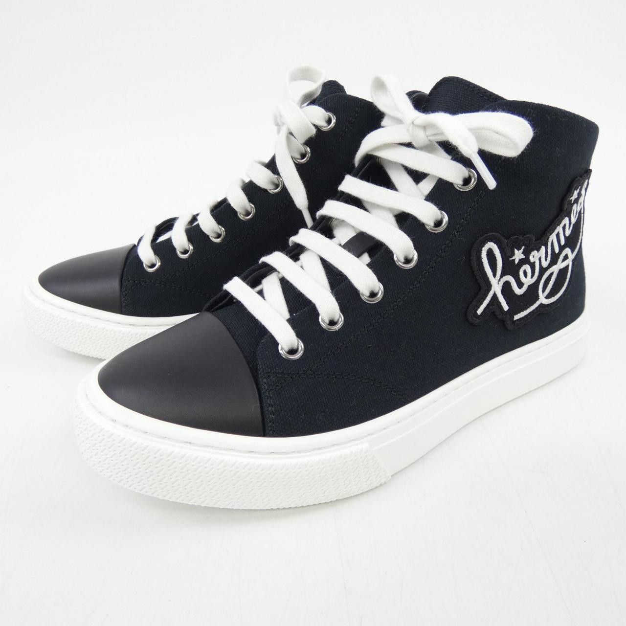 Hermes Hermes Hermes Illico Canvas Calf Sneaker Leather Shoes DUTY FREE for USA Size ONE SIZE - 3 Thumbnail