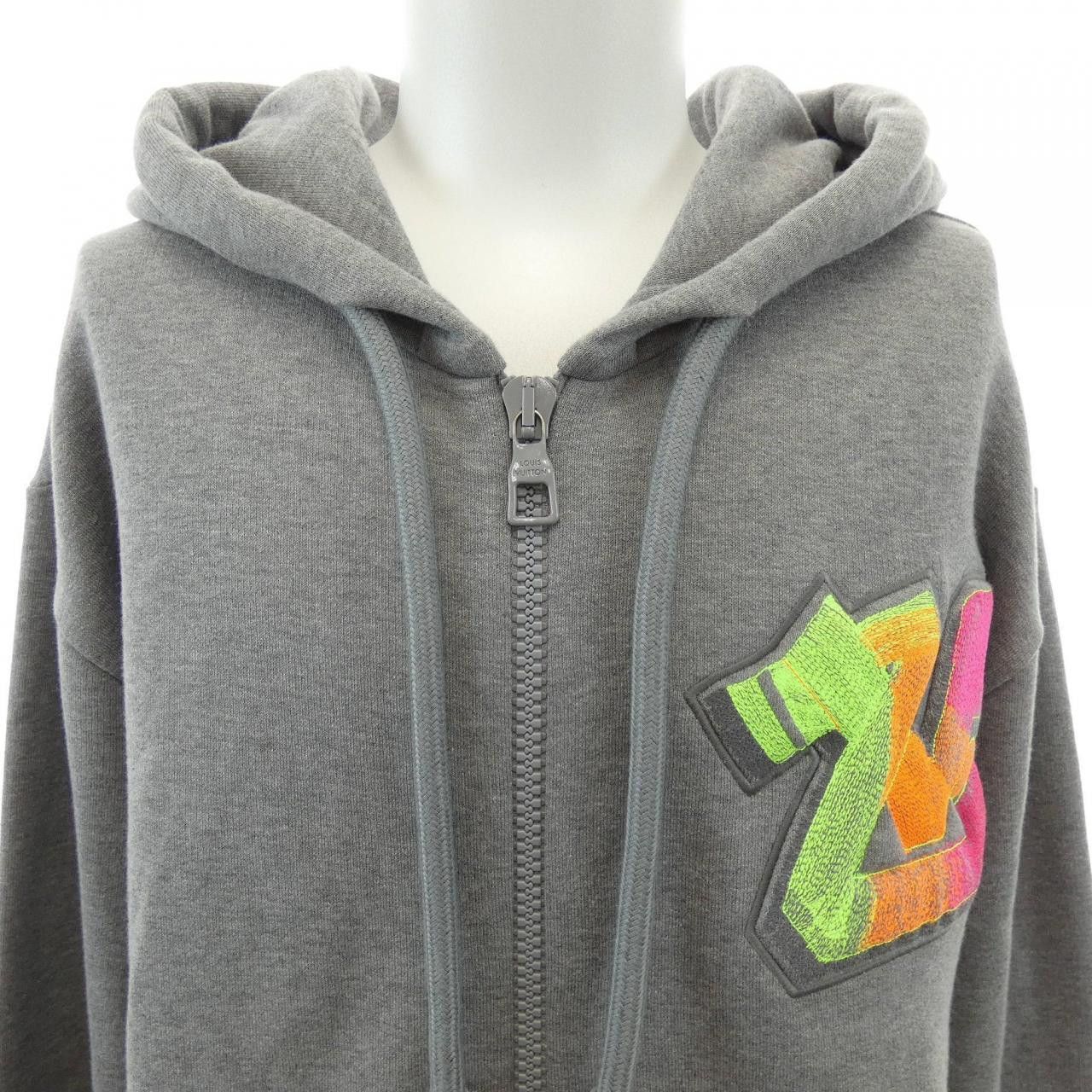 Louis Vuitton Louis Vuitton Louis Vuitton 3D LV Graffiti Embroidered Hoodie Textile Sweatshirts & Hoodies HNY24WUYR DUTY FREE for USA Size ONE SIZE - 5 Thumbnail