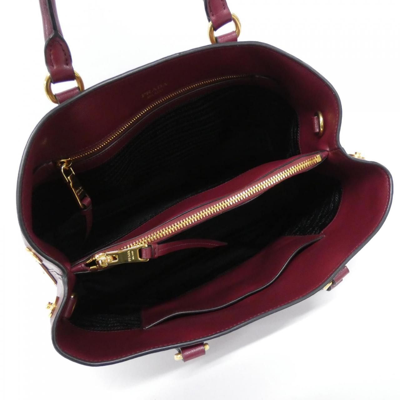 Prada Prada Prada GLACE CALF handbag Leather Handbag 1BA579 DUTY FREE for USA Size ONE SIZE - 7 Thumbnail