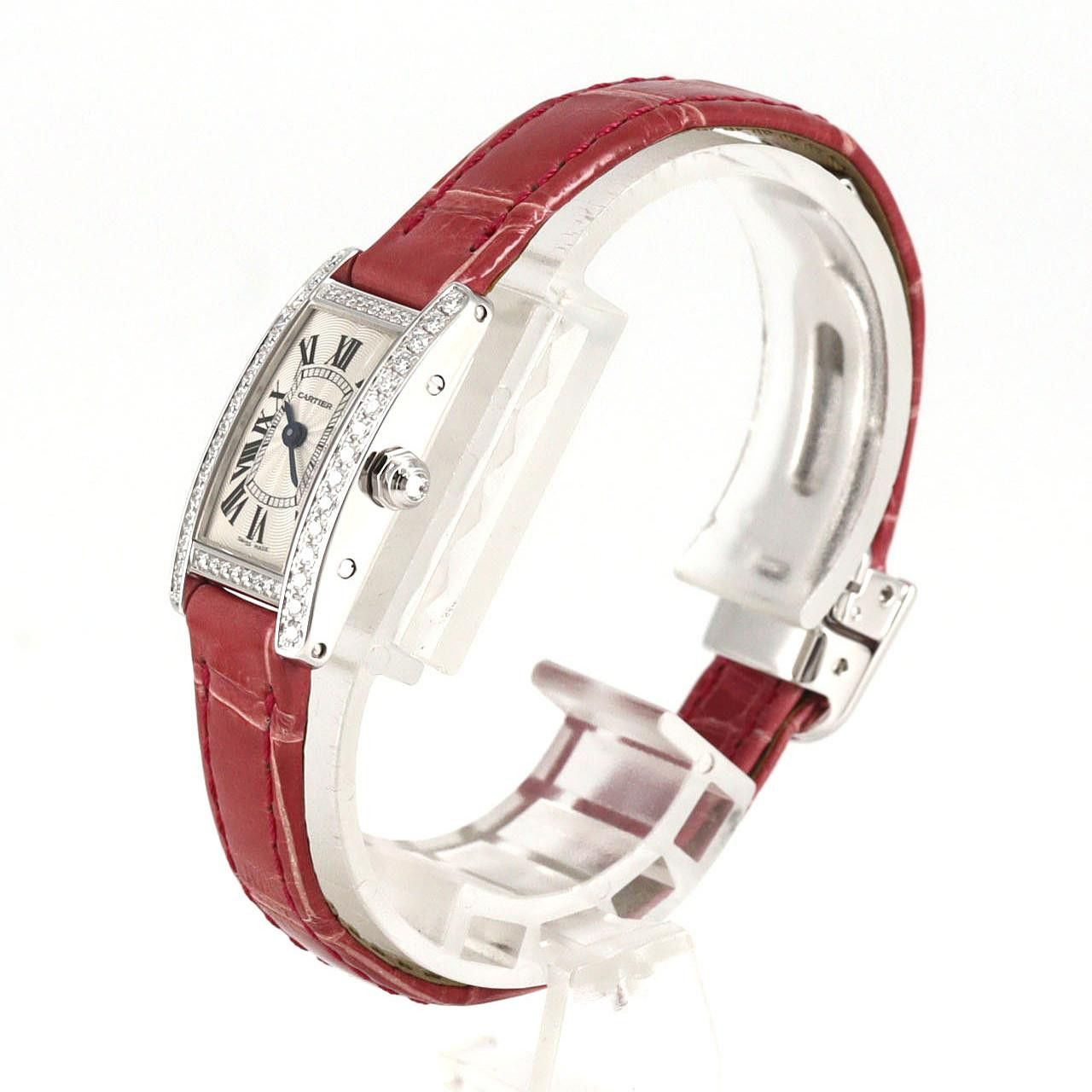 Cartier Cartier Cartier Mini Tank American White Gold Quartz Precious Metal Quartz WB710015 DUTY FREE for USA Size ONE SIZE - 3 Thumbnail