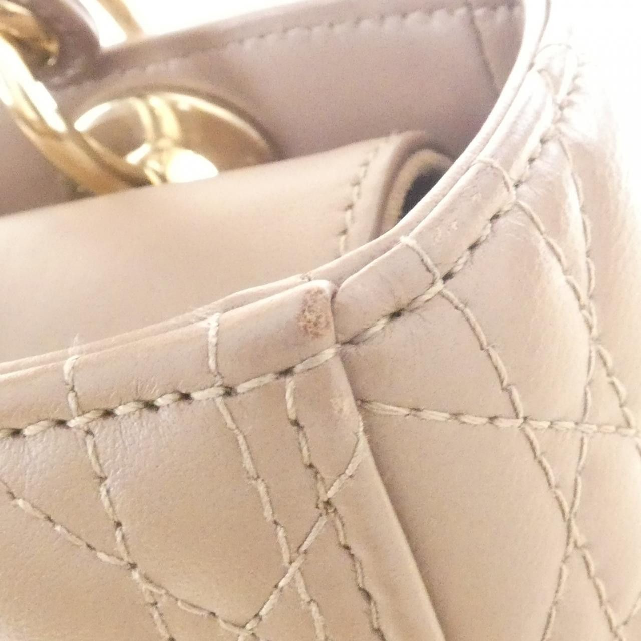Dior Dior Christian Dior Lady Dior Lambskin Handbag Leather Handbag M0565OCEA DUTY FREE for USA Size ONE SIZE - 4 Thumbnail