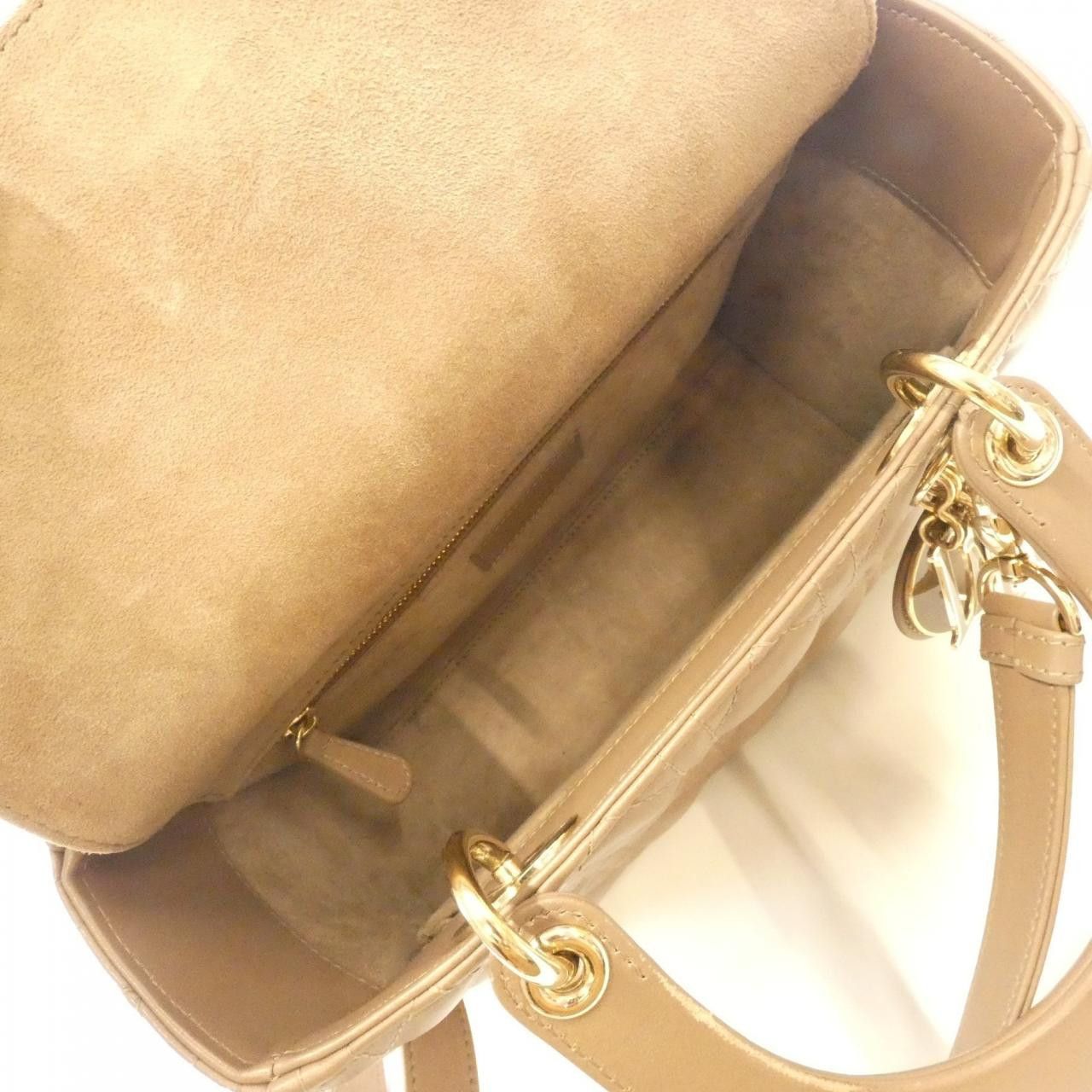 Dior Dior Christian Dior Lady Dior Lambskin Handbag Leather Handbag M0565OCEA DUTY FREE for USA Size ONE SIZE - 8 Thumbnail