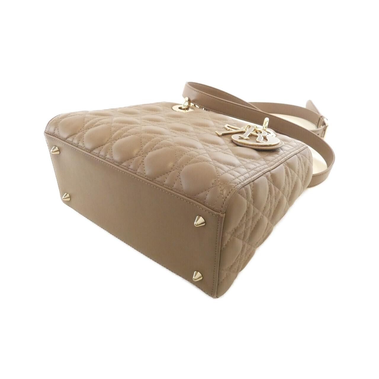 Dior Dior Christian Dior Lady Dior Lambskin Handbag Leather Handbag M0565OCEA DUTY FREE for USA Size ONE SIZE - 3 Thumbnail
