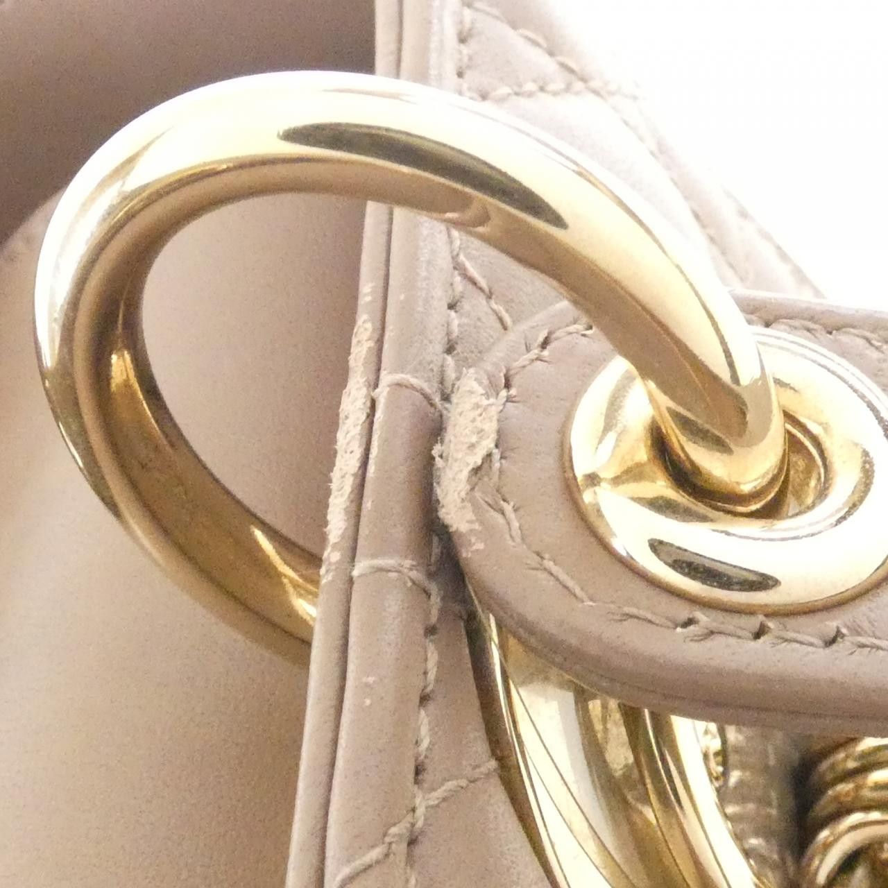 Dior Dior Christian Dior Lady Dior Lambskin Handbag Leather Handbag M0565OCEA DUTY FREE for USA Size ONE SIZE - 6 Thumbnail