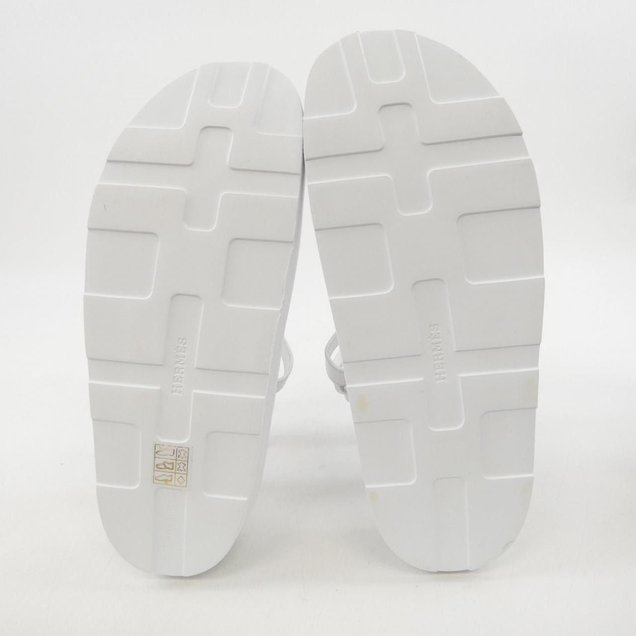 Hermes Hermes Hermes ENID Calfskin Sandals Leather Shoes DUTY FREE for USA Size ONE SIZE - 4 Thumbnail