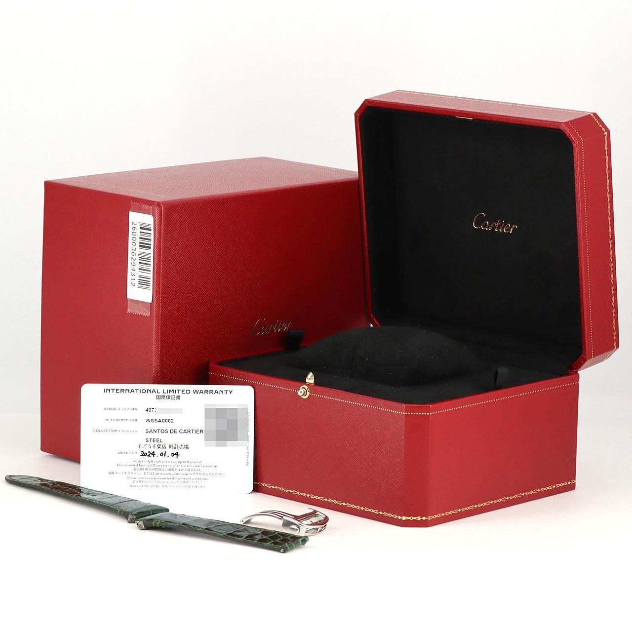 Cartier Cartier Cartier Santos de Cartier Stainless Steel Automatic Metal Automatic WSSA0062 DUTY FREE for USA Size ONE SIZE - 8 Thumbnail