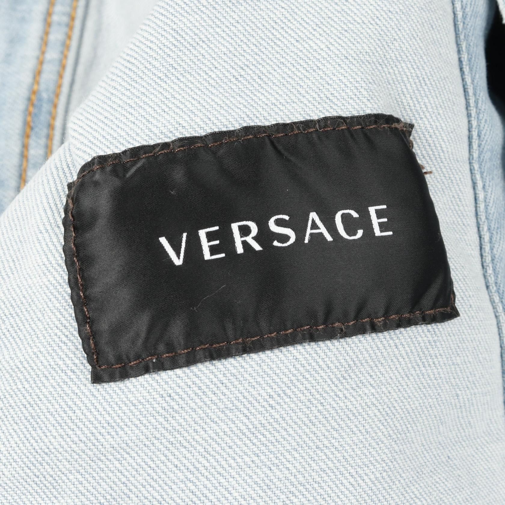 Versace Versace Versace Denim Jacket Textile Outerwear DUTY FREE for USA Size ONE SIZE - 3 Thumbnail